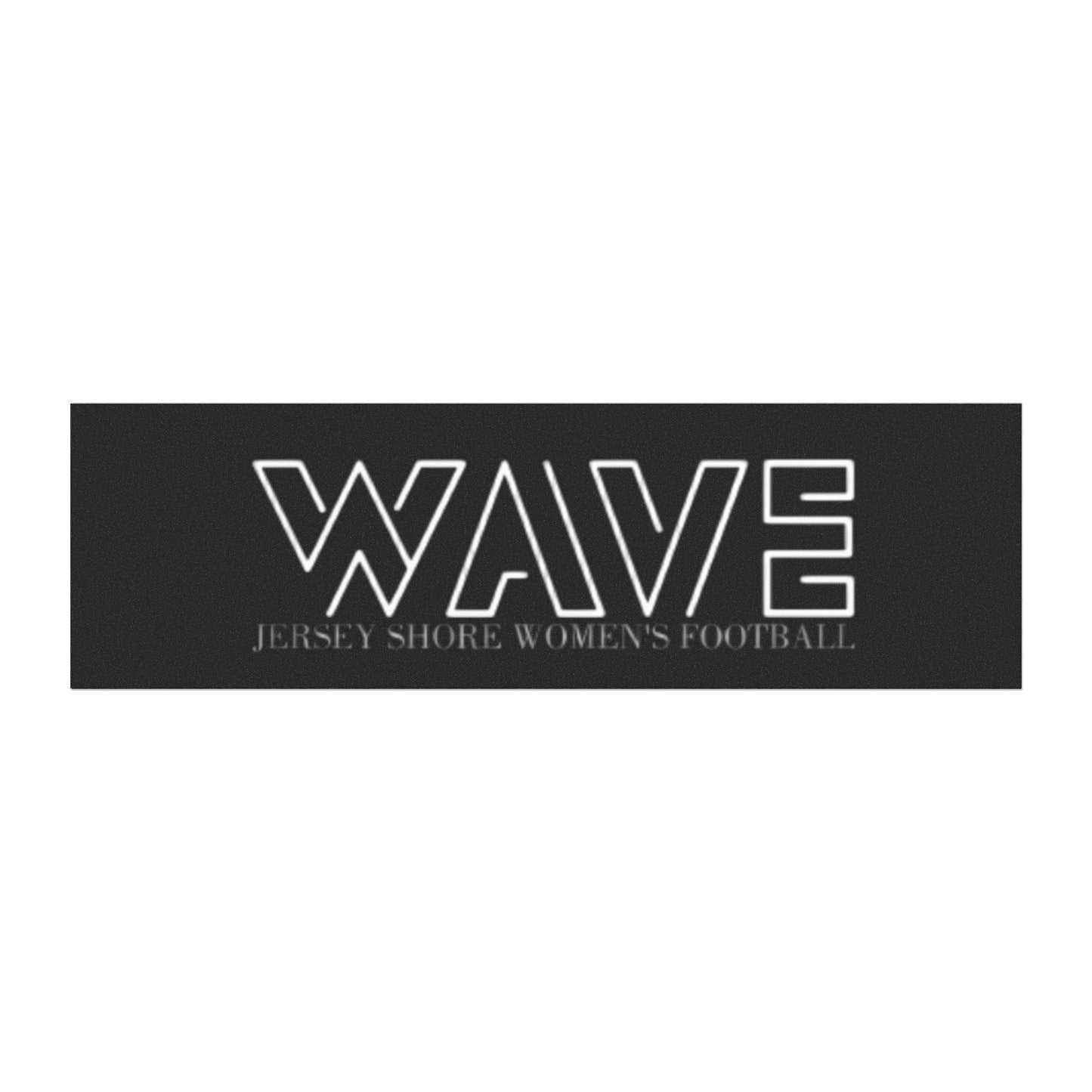 Women’s Football Wave Car Magnet