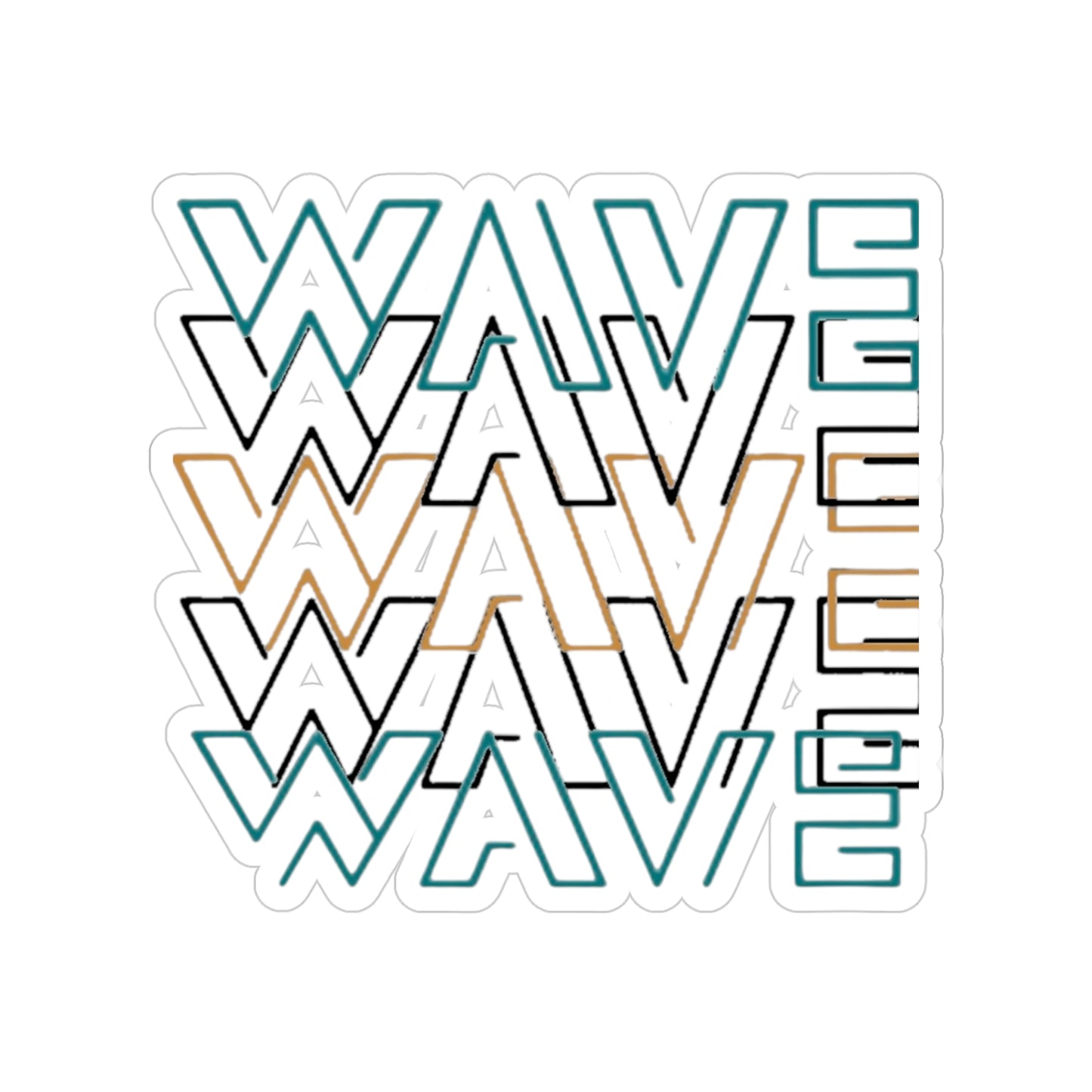 Stylish Outdoor Wave Stickers, Surf Decor, Waterproof Decals, Summer Vibes, Car Accessories, Fun Beach Gift