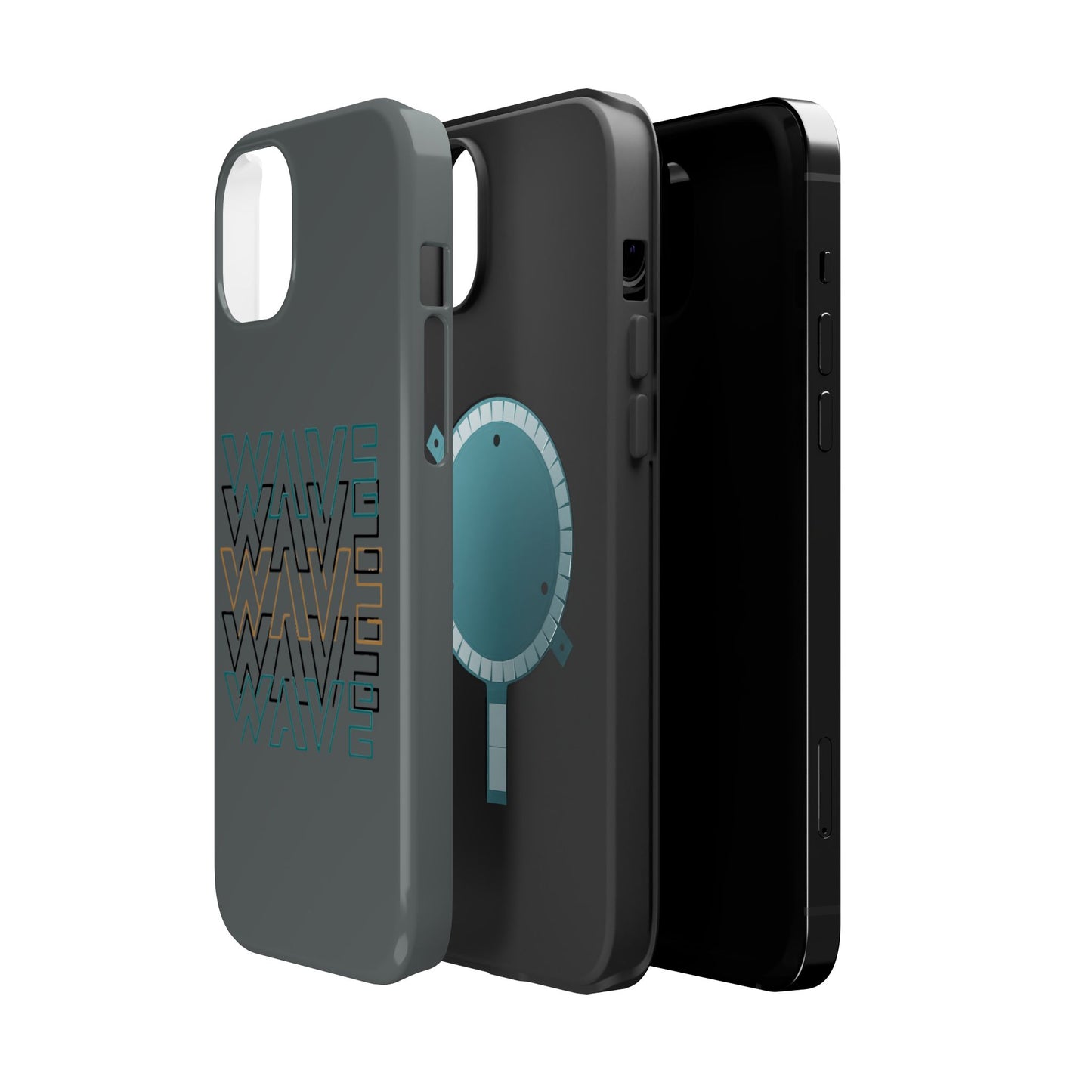 Stylish Magnetic Tough Cases | Wave Pattern Phone Case, Durable Phone Cover, Trendy Accessory for All Ages, Perfect Gift, Phone Protection