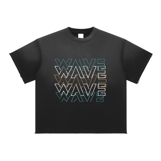 Sun Fade Raw Edge T-Shirt