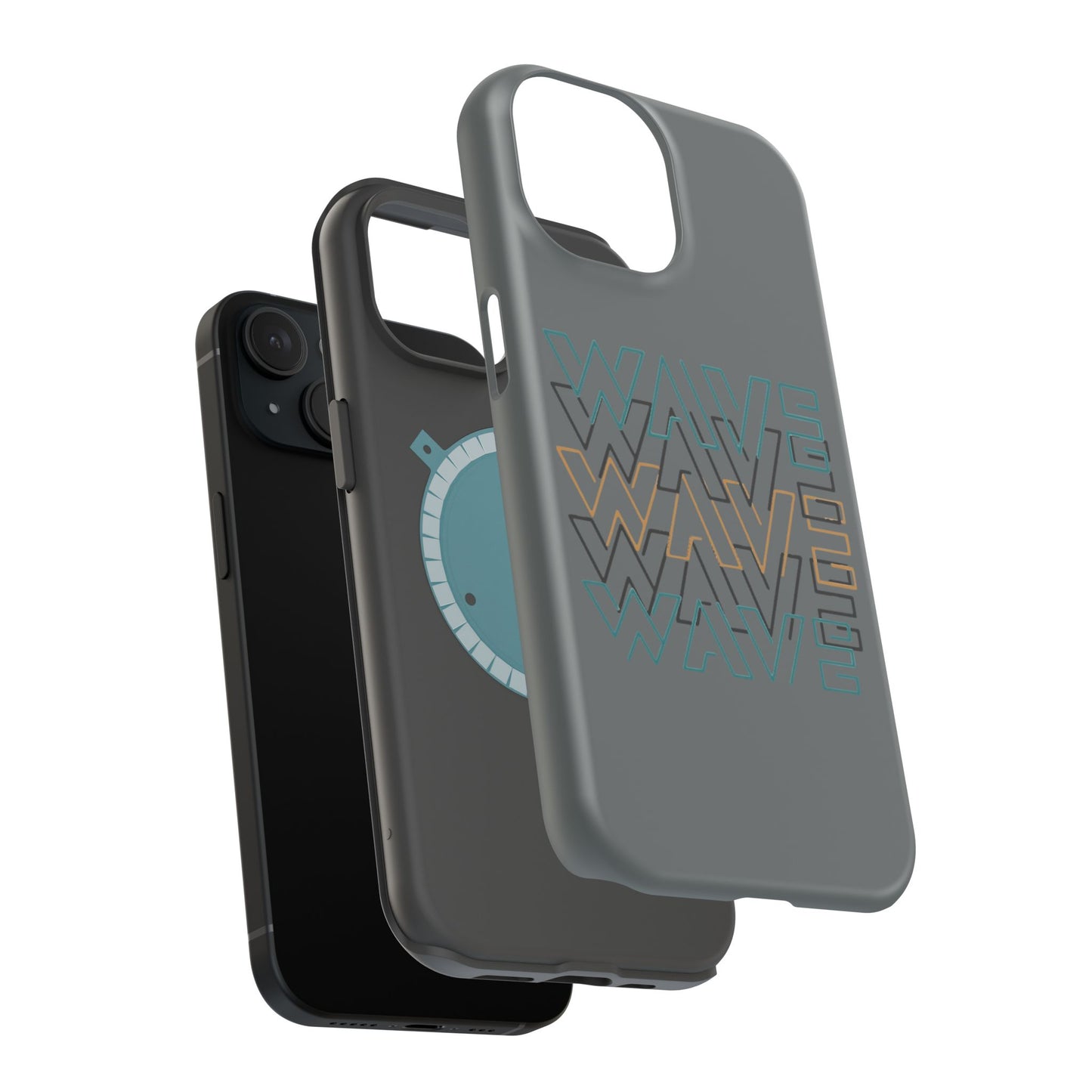 Stylish Magnetic Tough Cases | Wave Pattern Phone Case, Durable Phone Cover, Trendy Accessory for All Ages, Perfect Gift, Phone Protection