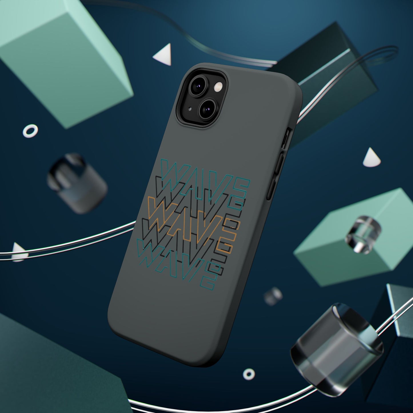 Stylish Magnetic Tough Cases | Wave Pattern Phone Case, Durable Phone Cover, Trendy Accessory for All Ages, Perfect Gift, Phone Protection