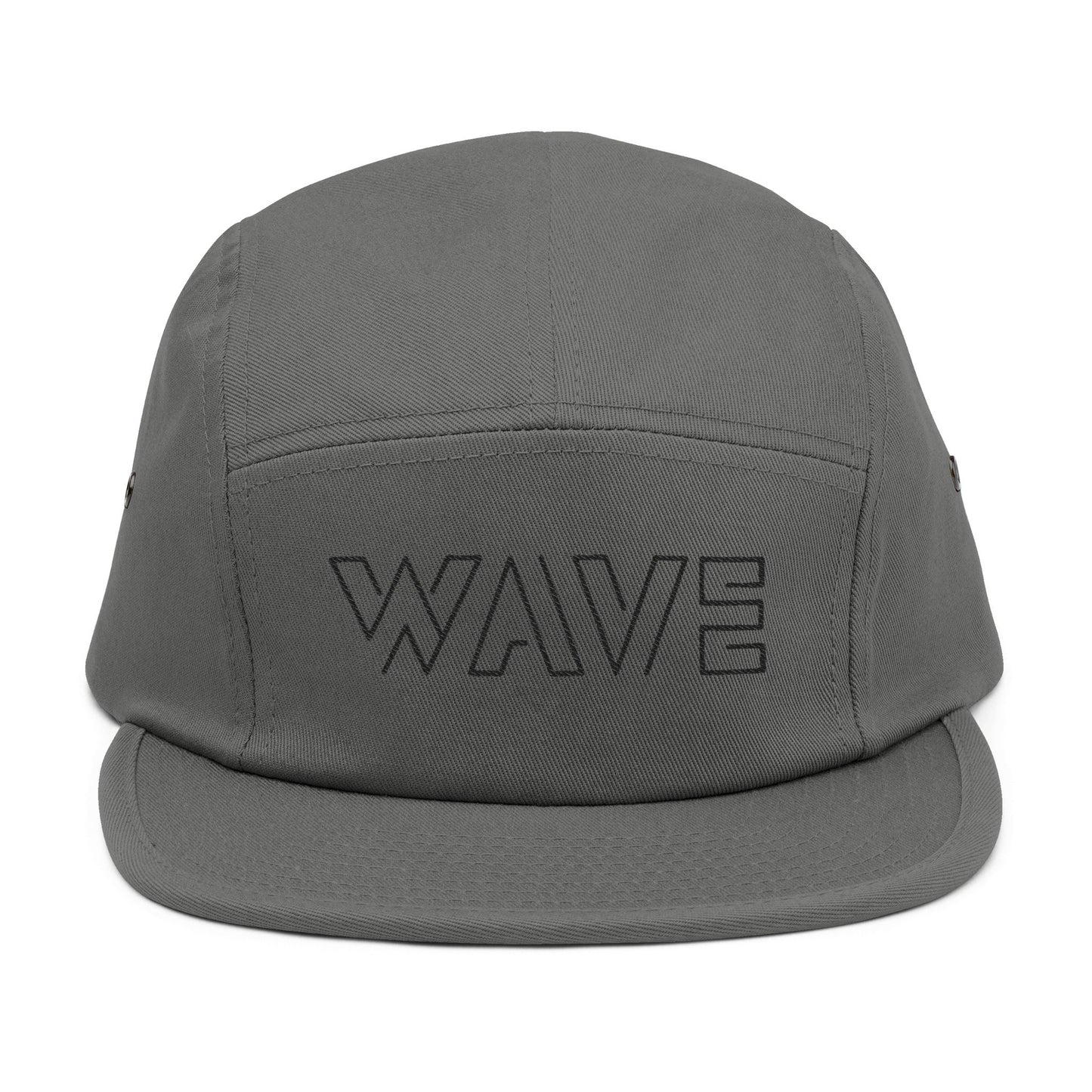 Wave Embroidered 5-Panel Hat