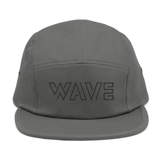Wave Embroidered 5-Panel Hat
