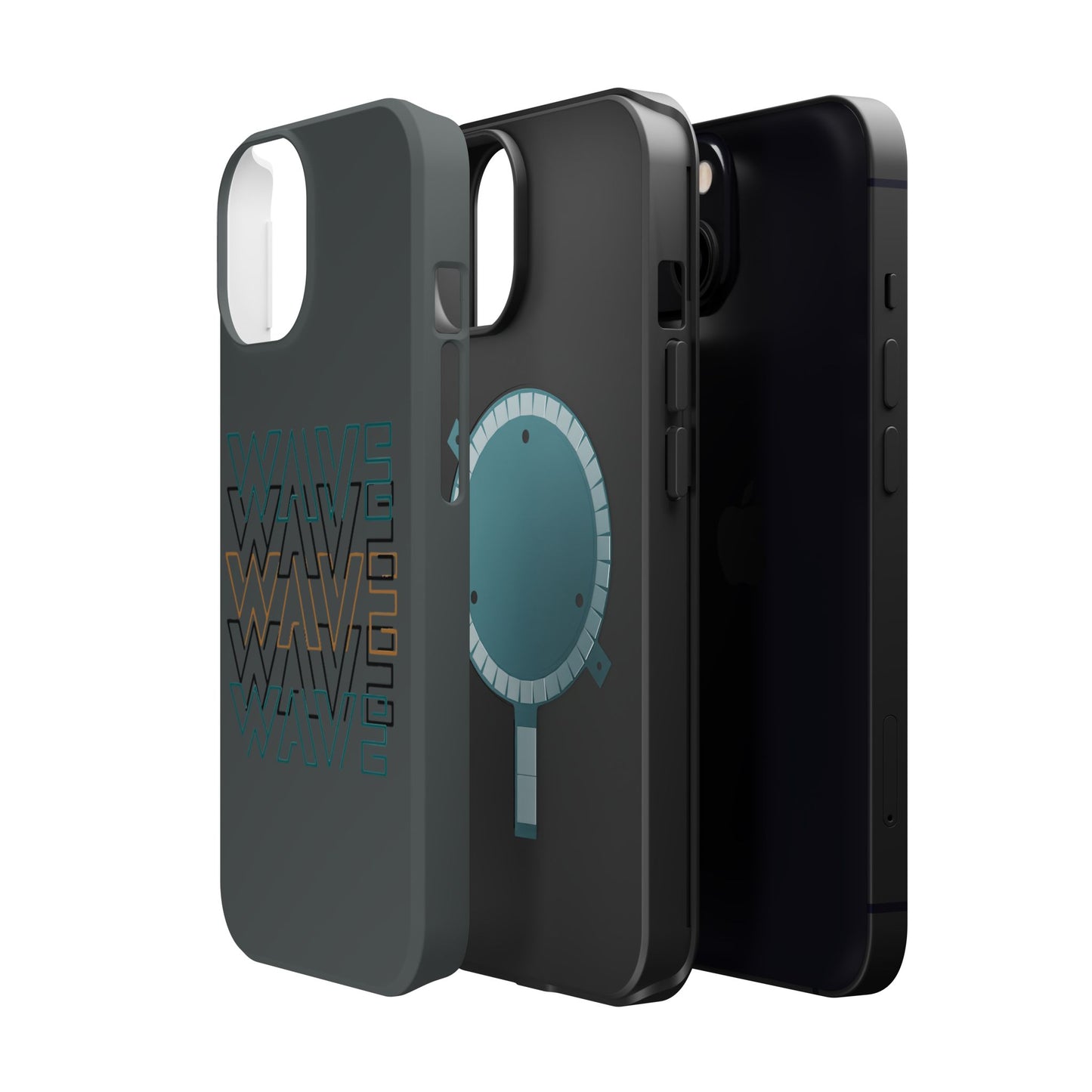 Stylish Magnetic Tough Cases | Wave Pattern Phone Case, Durable Phone Cover, Trendy Accessory for All Ages, Perfect Gift, Phone Protection