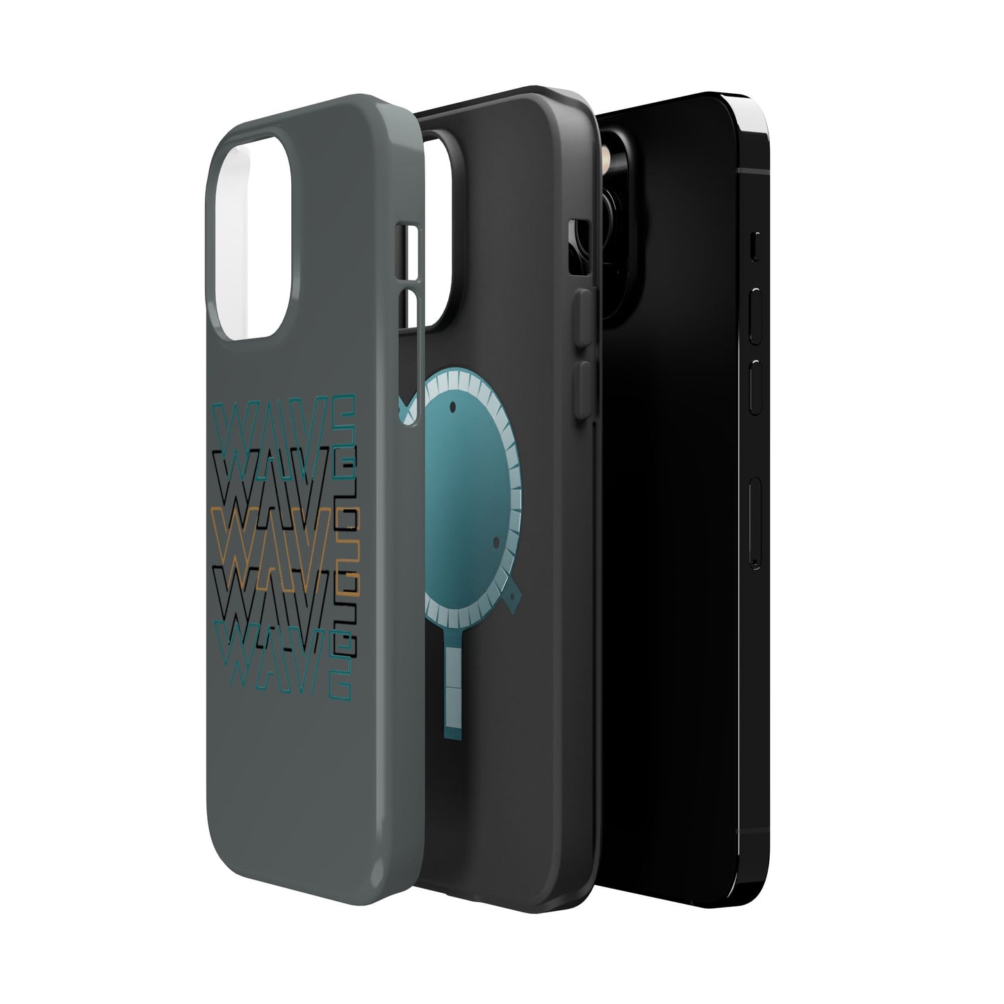 Stylish Magnetic Tough Cases | Wave Pattern Phone Case, Durable Phone Cover, Trendy Accessory for All Ages, Perfect Gift, Phone Protection
