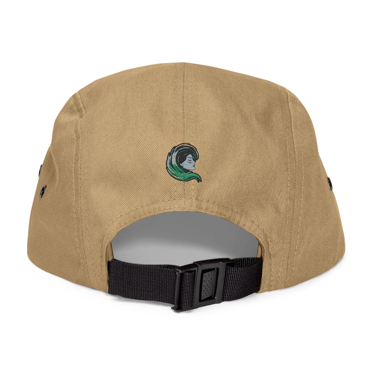 Wave Embroidered 5-Panel Hat