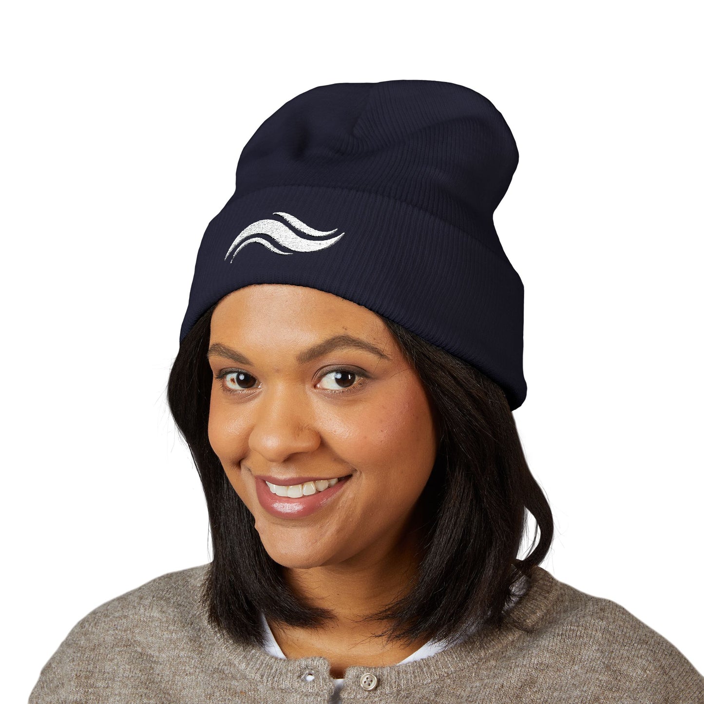 Embroidered Classic Cuffed Beanie — Timeless Knit Cap