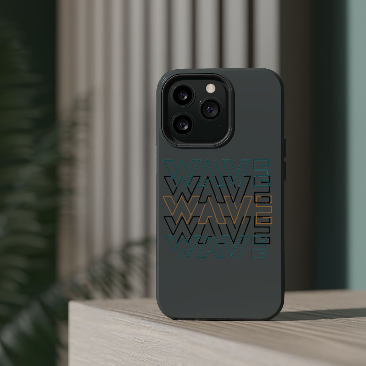Stylish Magnetic Tough Cases | Wave Pattern Phone Case, Durable Phone Cover, Trendy Accessory for All Ages, Perfect Gift, Phone Protection
