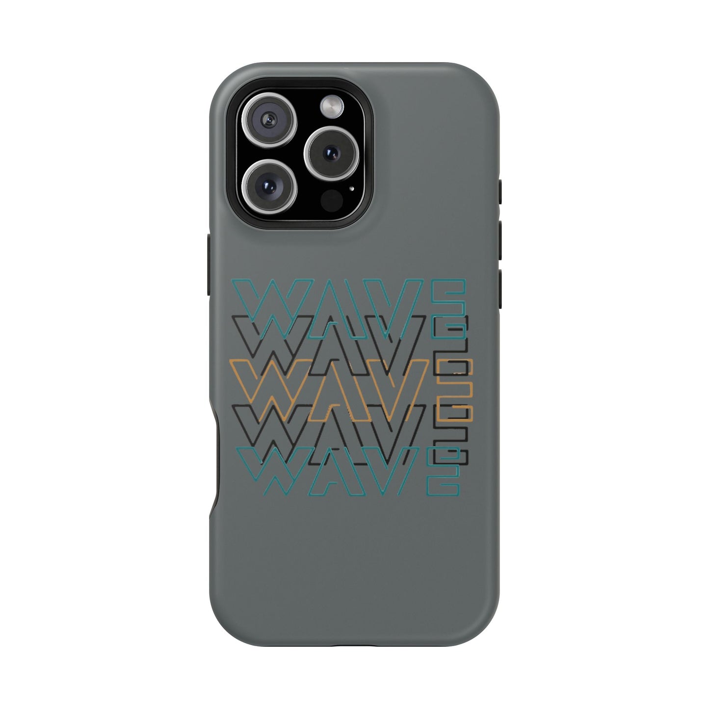 Stylish Magnetic Tough Cases | Wave Pattern Phone Case, Durable Phone Cover, Trendy Accessory for All Ages, Perfect Gift, Phone Protection