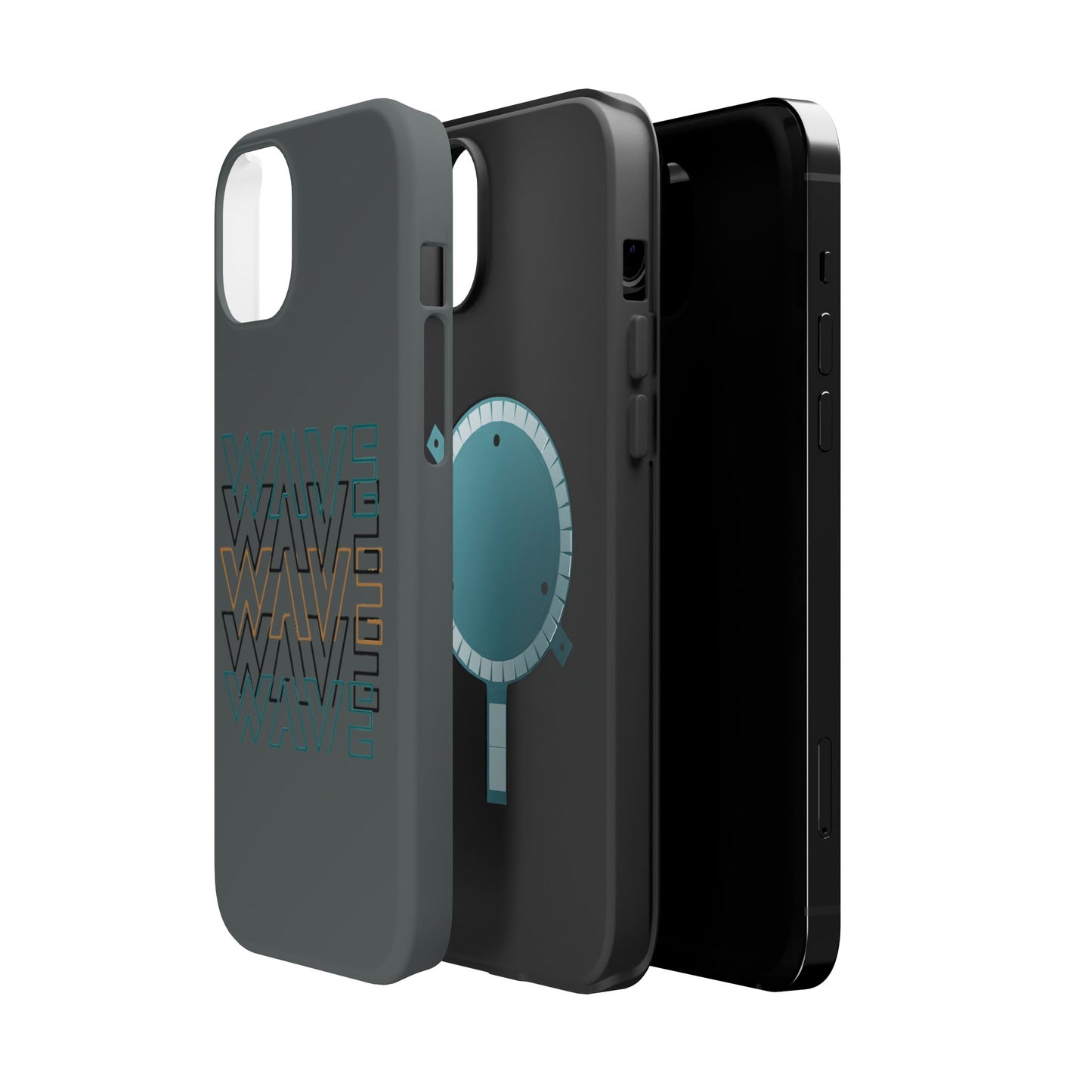 Stylish Magnetic Tough Cases | Wave Pattern Phone Case, Durable Phone Cover, Trendy Accessory for All Ages, Perfect Gift, Phone Protection