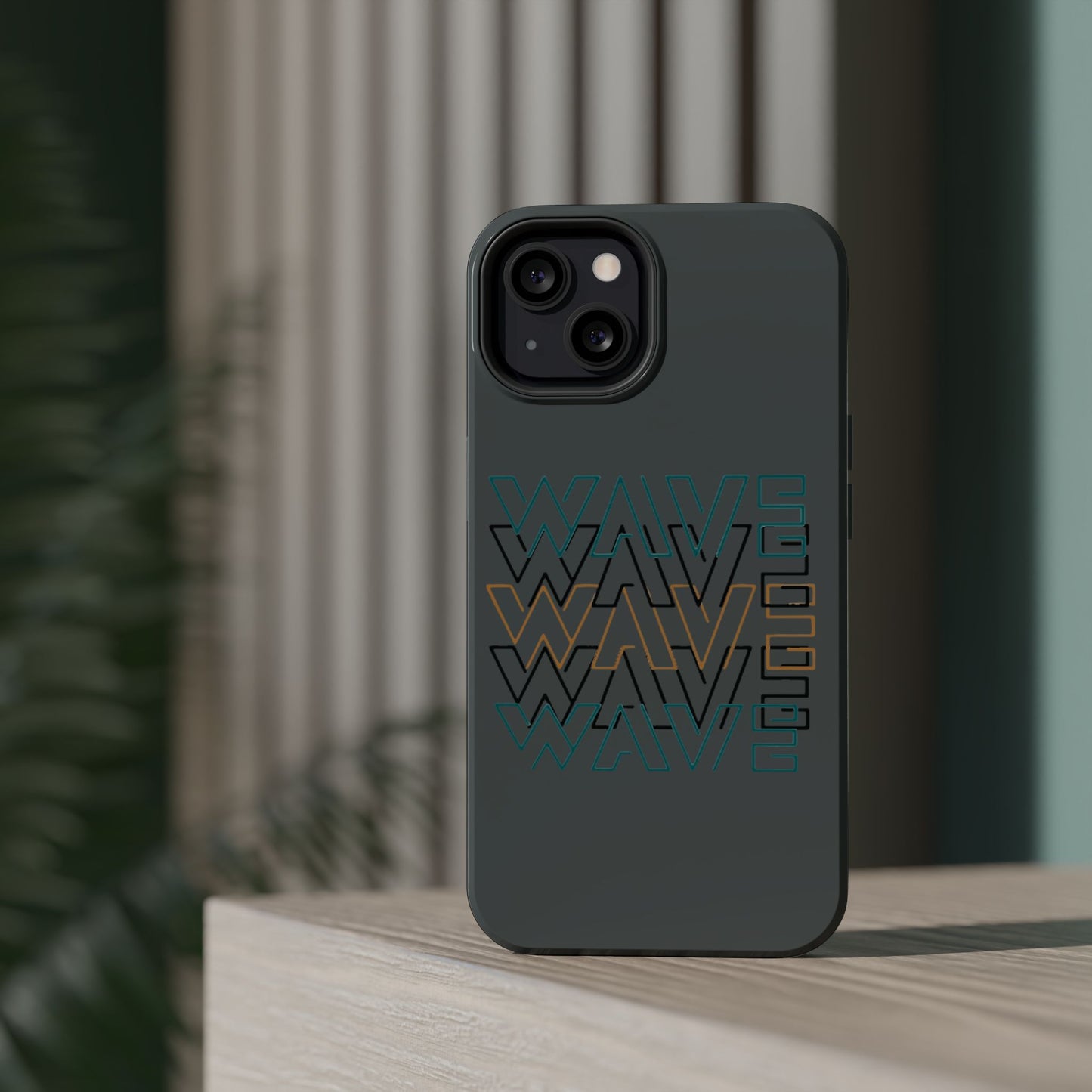 Stylish Magnetic Tough Cases | Wave Pattern Phone Case, Durable Phone Cover, Trendy Accessory for All Ages, Perfect Gift, Phone Protection
