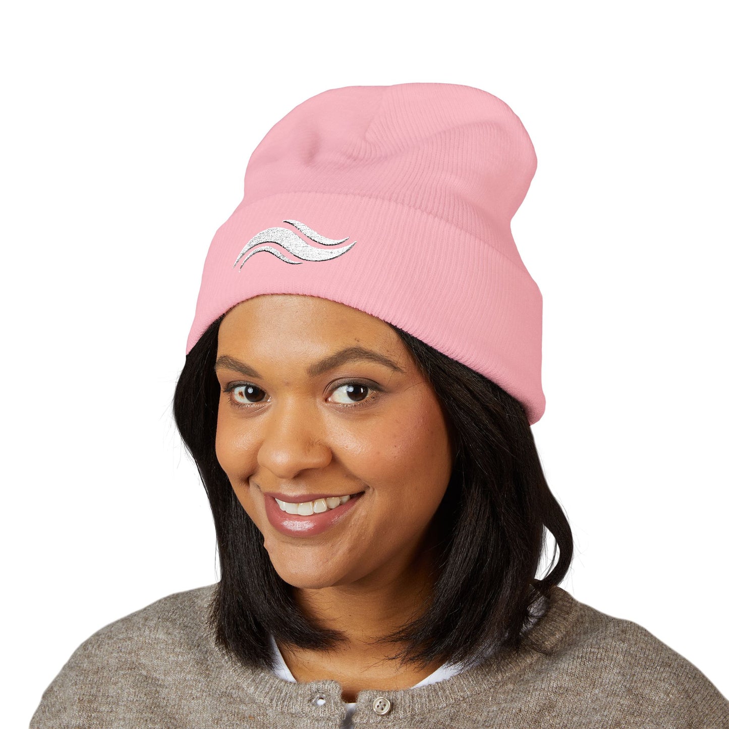 Embroidered Classic Cuffed Beanie — Timeless Knit Cap