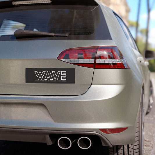 Women’s Football Wave Car Magnet
