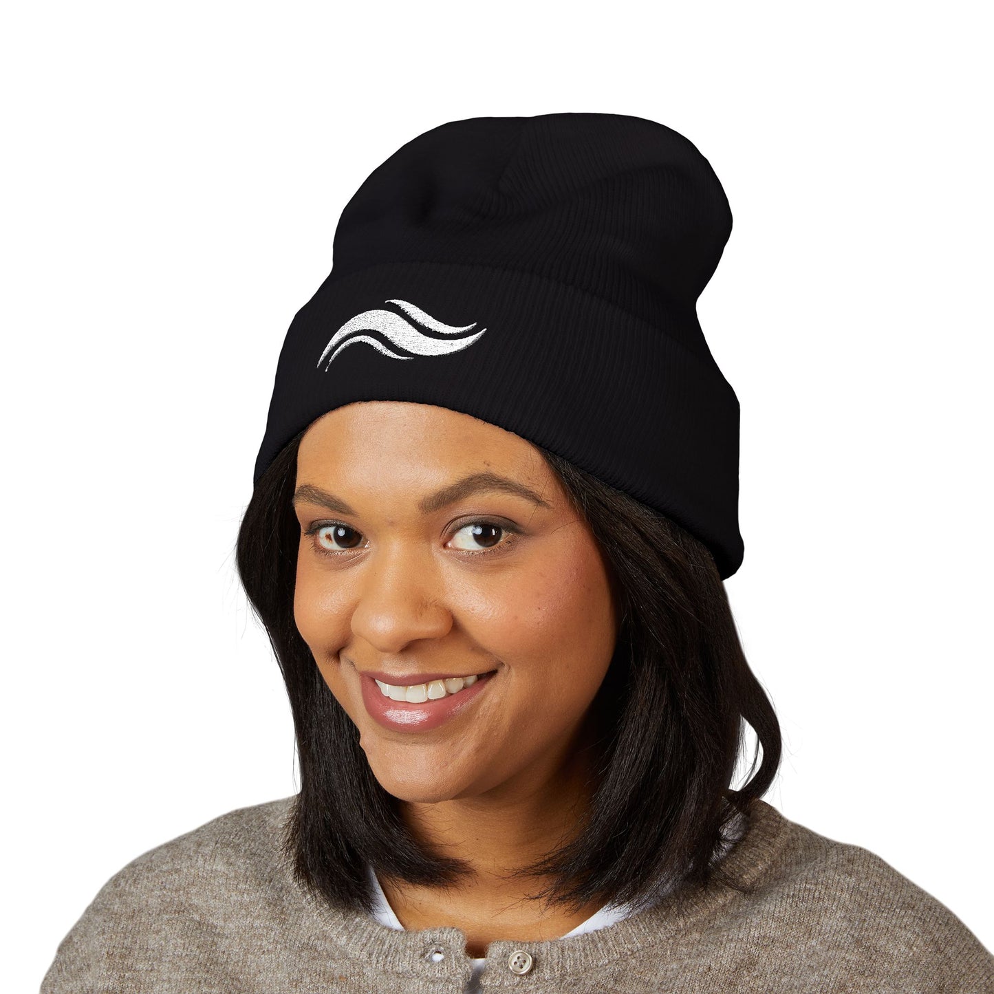 Embroidered Classic Cuffed Beanie — Timeless Knit Cap