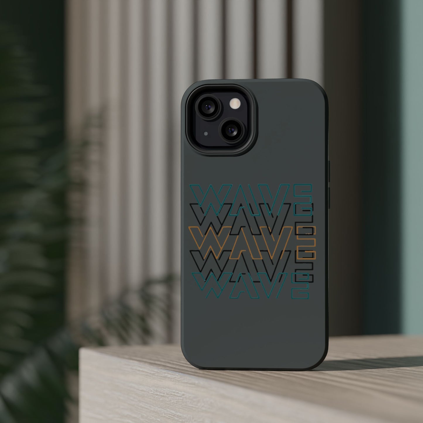 Stylish Magnetic Tough Cases | Wave Pattern Phone Case, Durable Phone Cover, Trendy Accessory for All Ages, Perfect Gift, Phone Protection