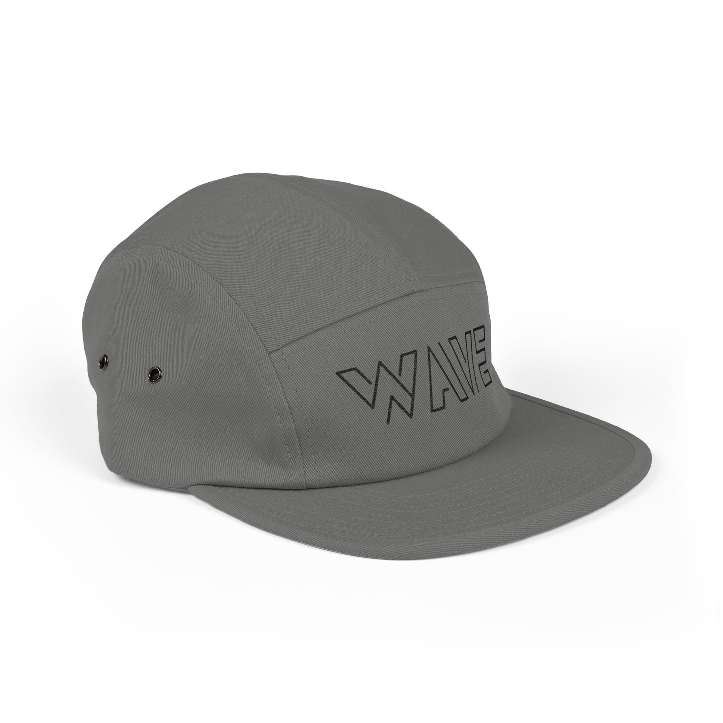 Wave Embroidered 5-Panel Hat