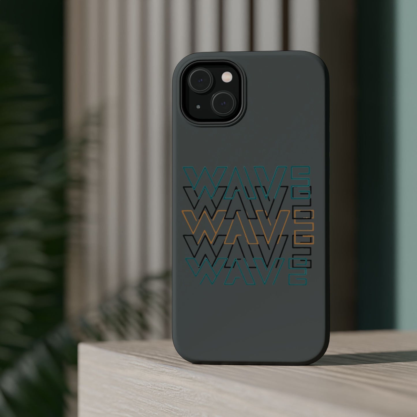 Stylish Magnetic Tough Cases | Wave Pattern Phone Case, Durable Phone Cover, Trendy Accessory for All Ages, Perfect Gift, Phone Protection