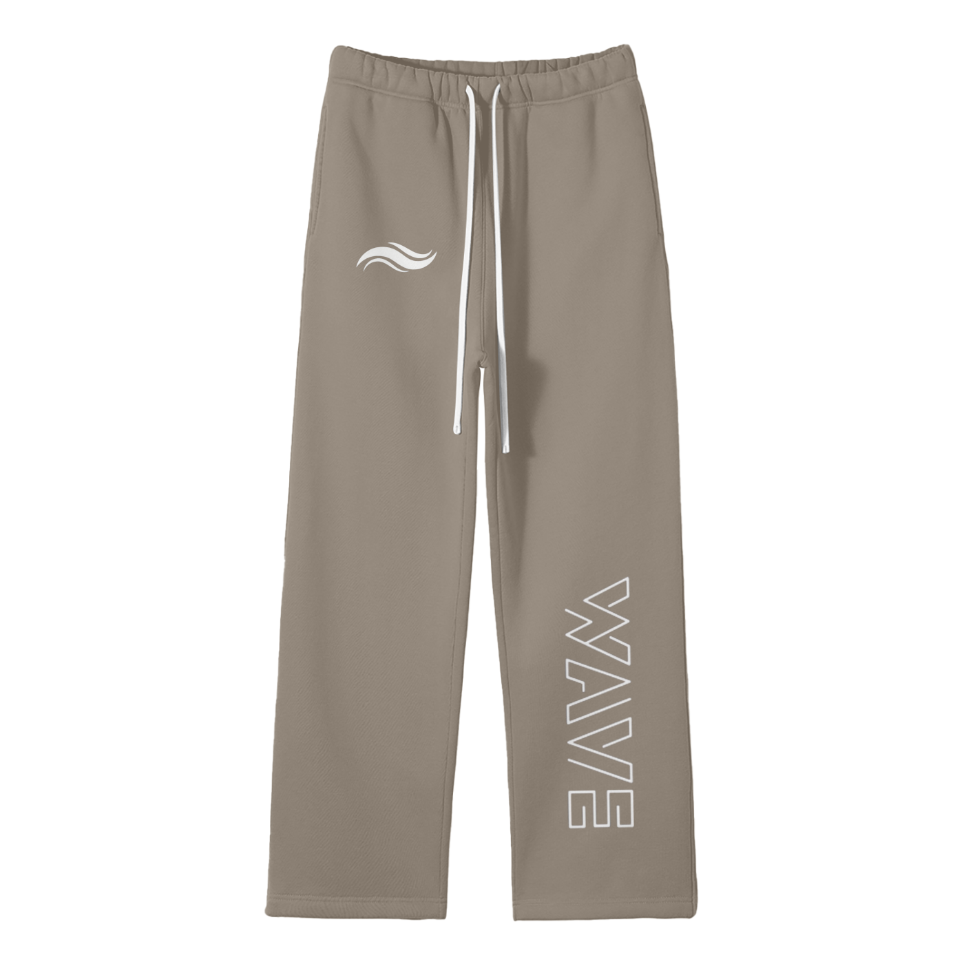 Streetwear Unisex Solid Color Fleece Straight Leg Pants