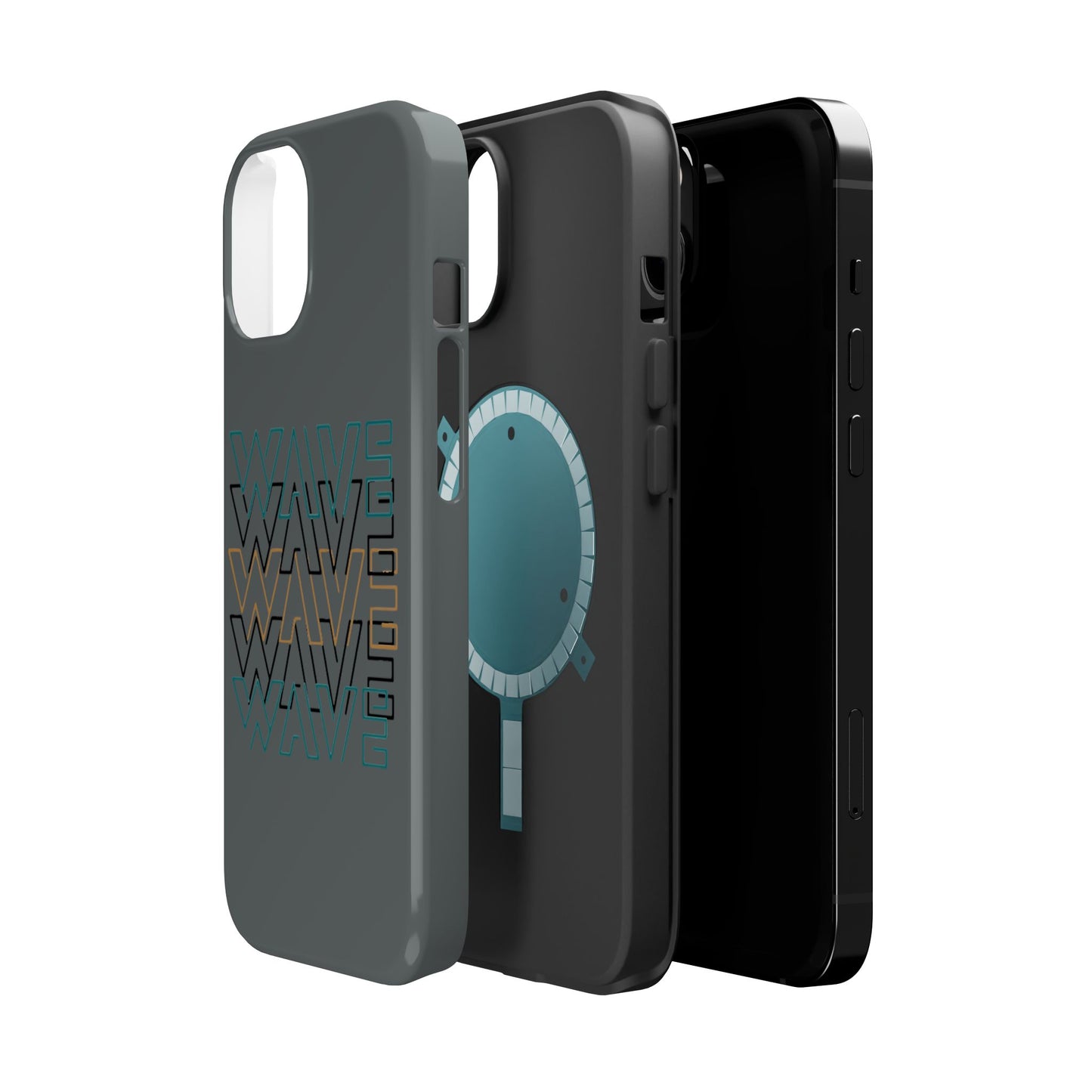 Stylish Magnetic Tough Cases | Wave Pattern Phone Case, Durable Phone Cover, Trendy Accessory for All Ages, Perfect Gift, Phone Protection