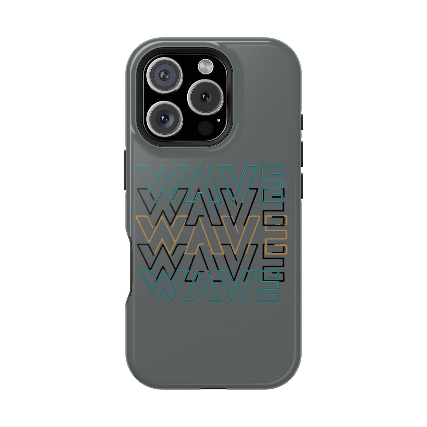 Stylish Magnetic Tough Cases | Wave Pattern Phone Case, Durable Phone Cover, Trendy Accessory for All Ages, Perfect Gift, Phone Protection