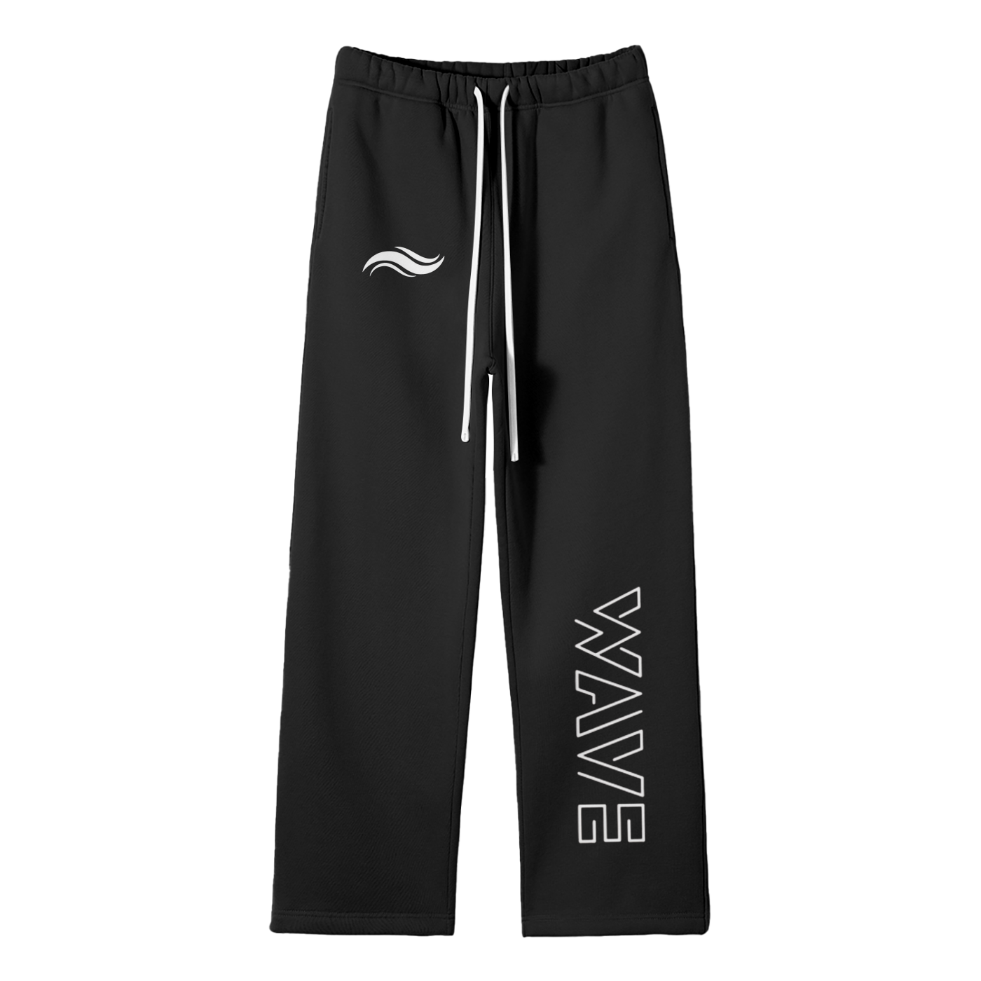 Streetwear Unisex Solid Color Fleece Straight Leg Pants