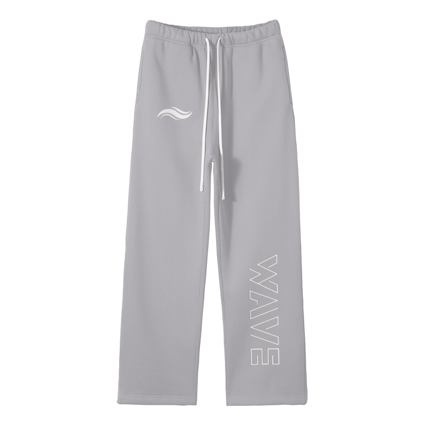 Streetwear Unisex Solid Color Fleece Straight Leg Pants
