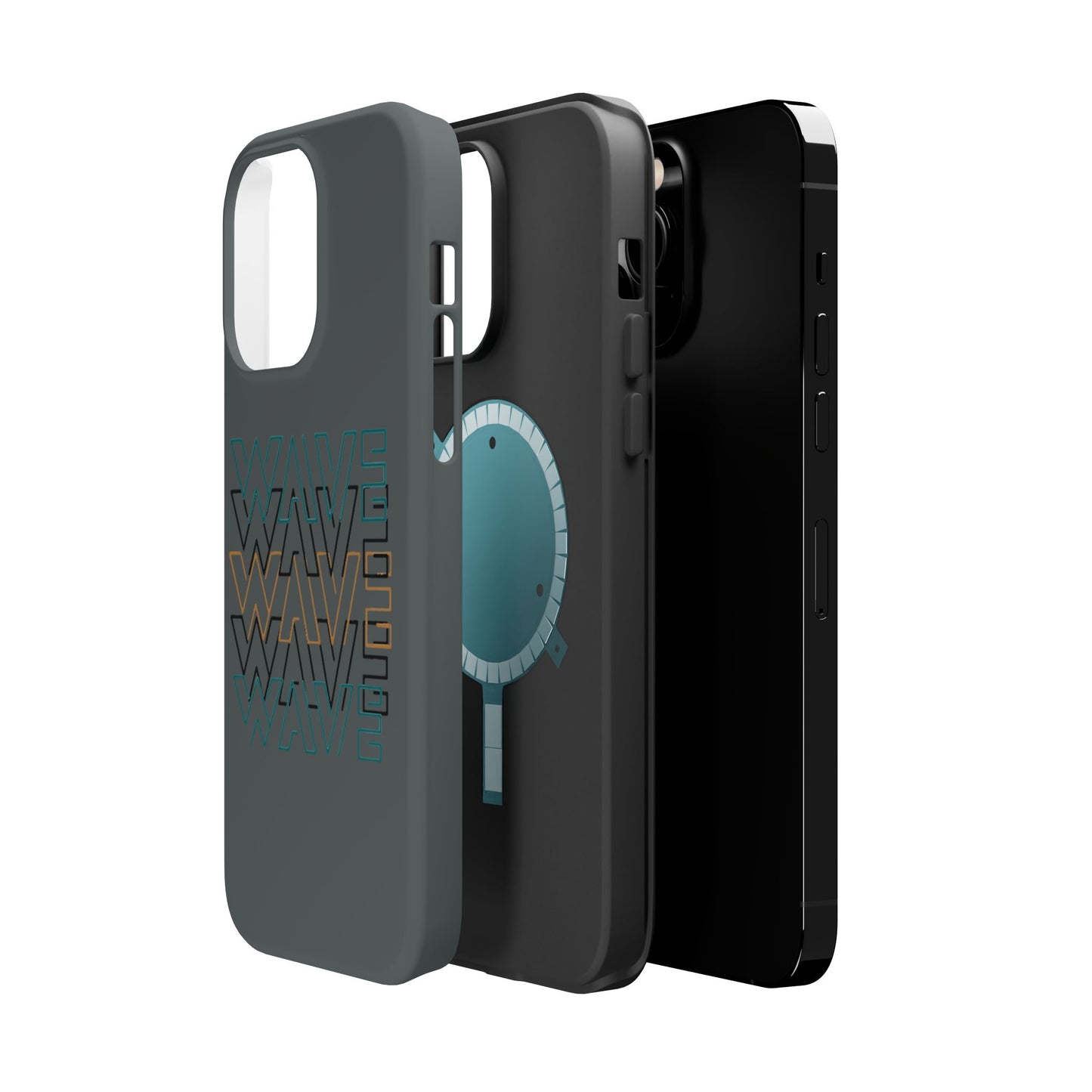Stylish Magnetic Tough Cases | Wave Pattern Phone Case, Durable Phone Cover, Trendy Accessory for All Ages, Perfect Gift, Phone Protection