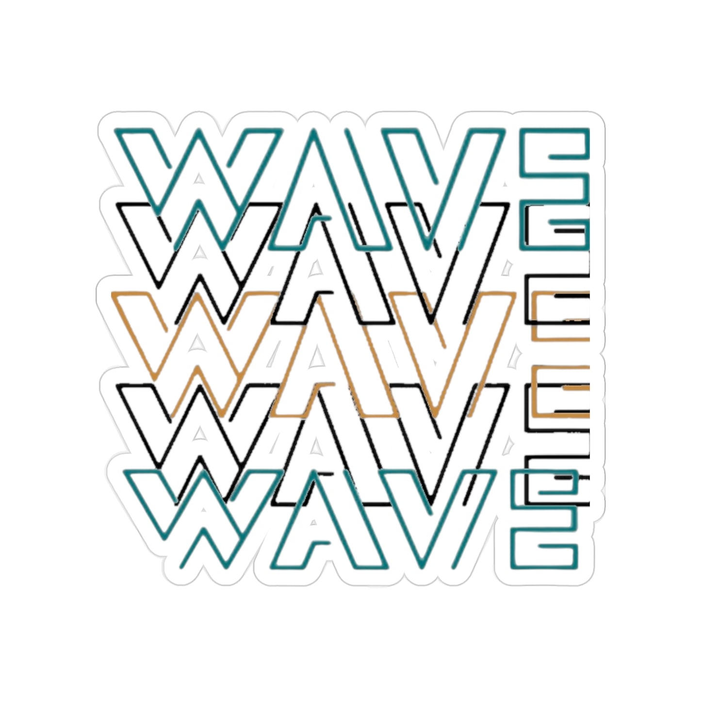 Stylish Outdoor Wave Stickers, Surf Decor, Waterproof Decals, Summer Vibes, Car Accessories, Fun Beach Gift