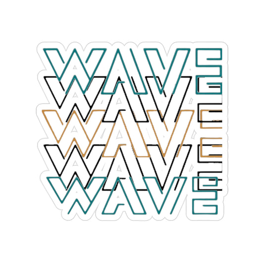 Stylish Outdoor Wave Stickers, Surf Decor, Waterproof Decals, Summer Vibes, Car Accessories, Fun Beach Gift