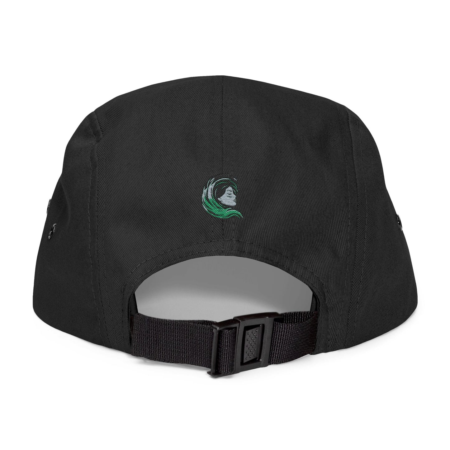 Wave Embroidered 5-Panel Hat