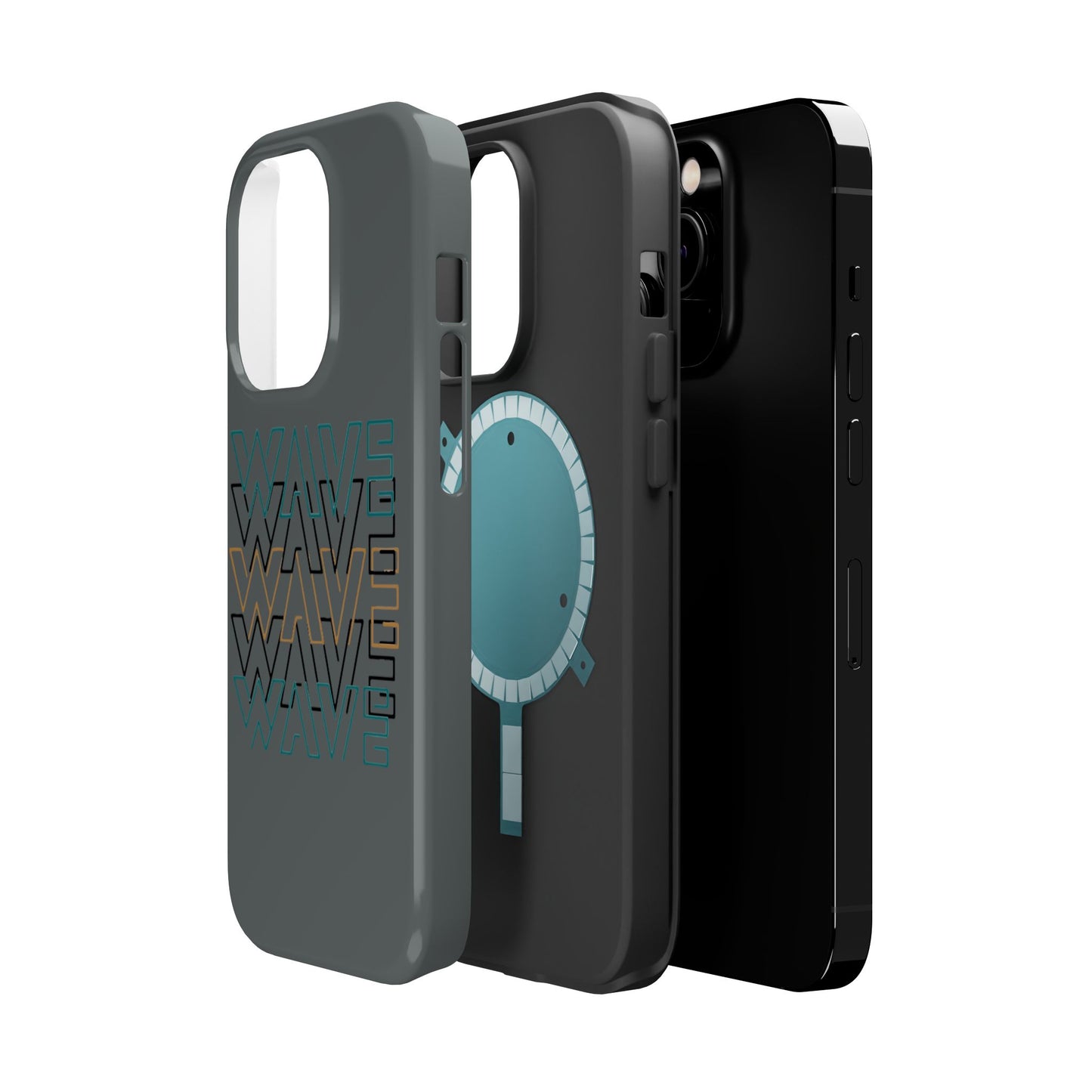 Stylish Magnetic Tough Cases | Wave Pattern Phone Case, Durable Phone Cover, Trendy Accessory for All Ages, Perfect Gift, Phone Protection