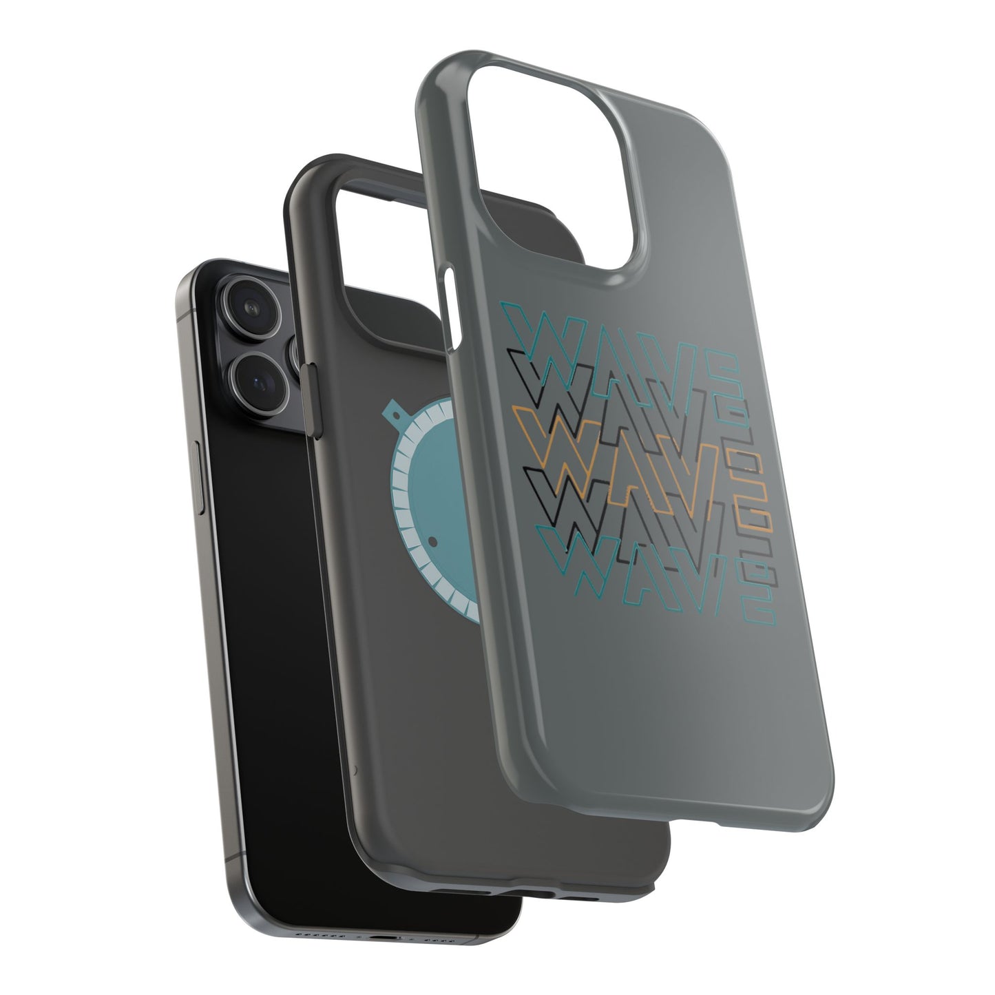Stylish Magnetic Tough Cases | Wave Pattern Phone Case, Durable Phone Cover, Trendy Accessory for All Ages, Perfect Gift, Phone Protection