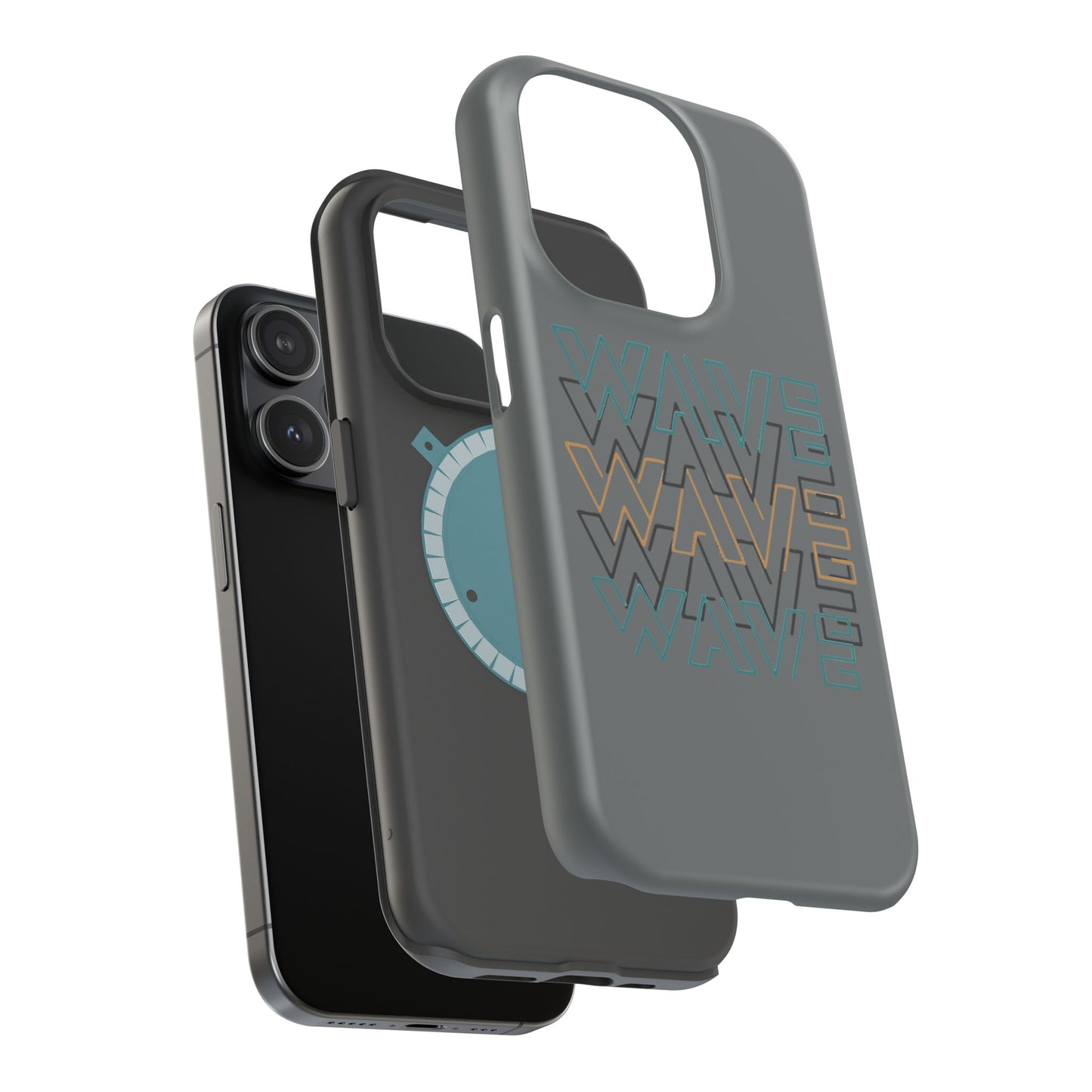 Stylish Magnetic Tough Cases | Wave Pattern Phone Case, Durable Phone Cover, Trendy Accessory for All Ages, Perfect Gift, Phone Protection