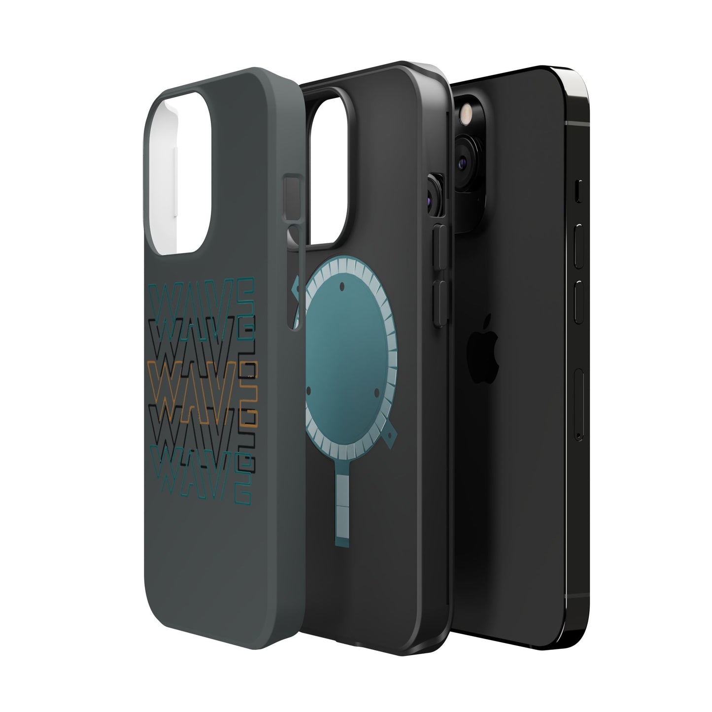 Stylish Magnetic Tough Cases | Wave Pattern Phone Case, Durable Phone Cover, Trendy Accessory for All Ages, Perfect Gift, Phone Protection