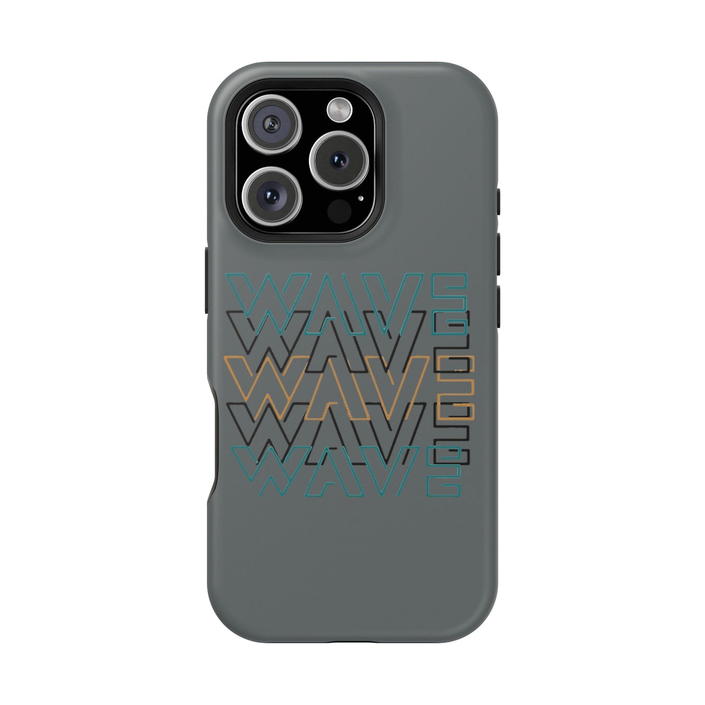 Stylish Magnetic Tough Cases | Wave Pattern Phone Case, Durable Phone Cover, Trendy Accessory for All Ages, Perfect Gift, Phone Protection