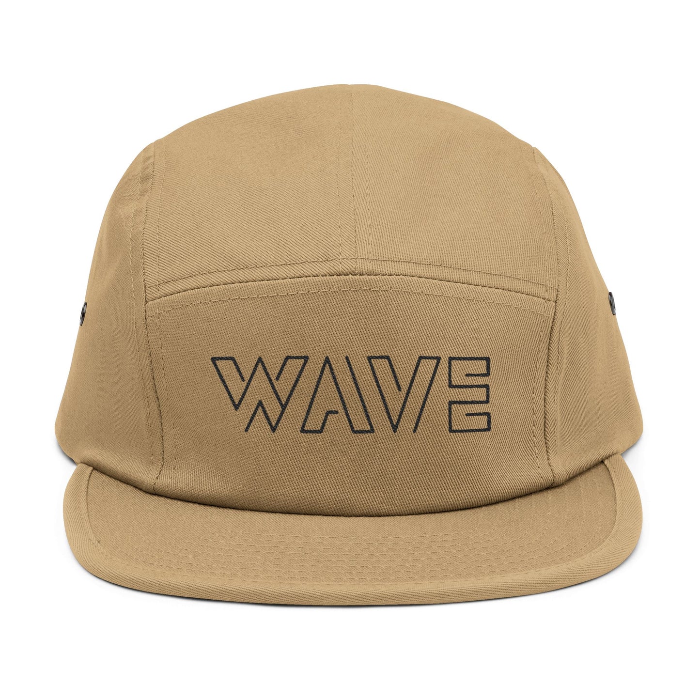 Wave Embroidered 5-Panel Hat