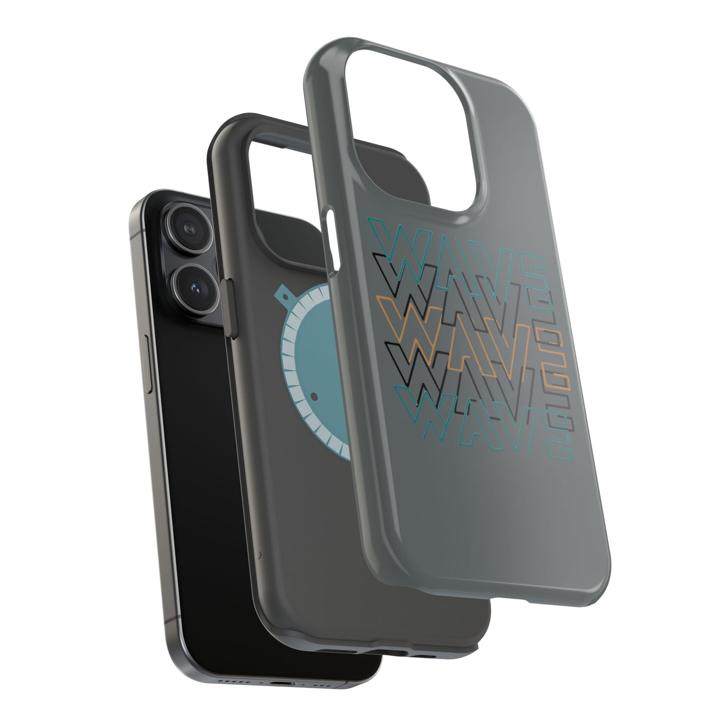 Stylish Magnetic Tough Cases | Wave Pattern Phone Case, Durable Phone Cover, Trendy Accessory for All Ages, Perfect Gift, Phone Protection