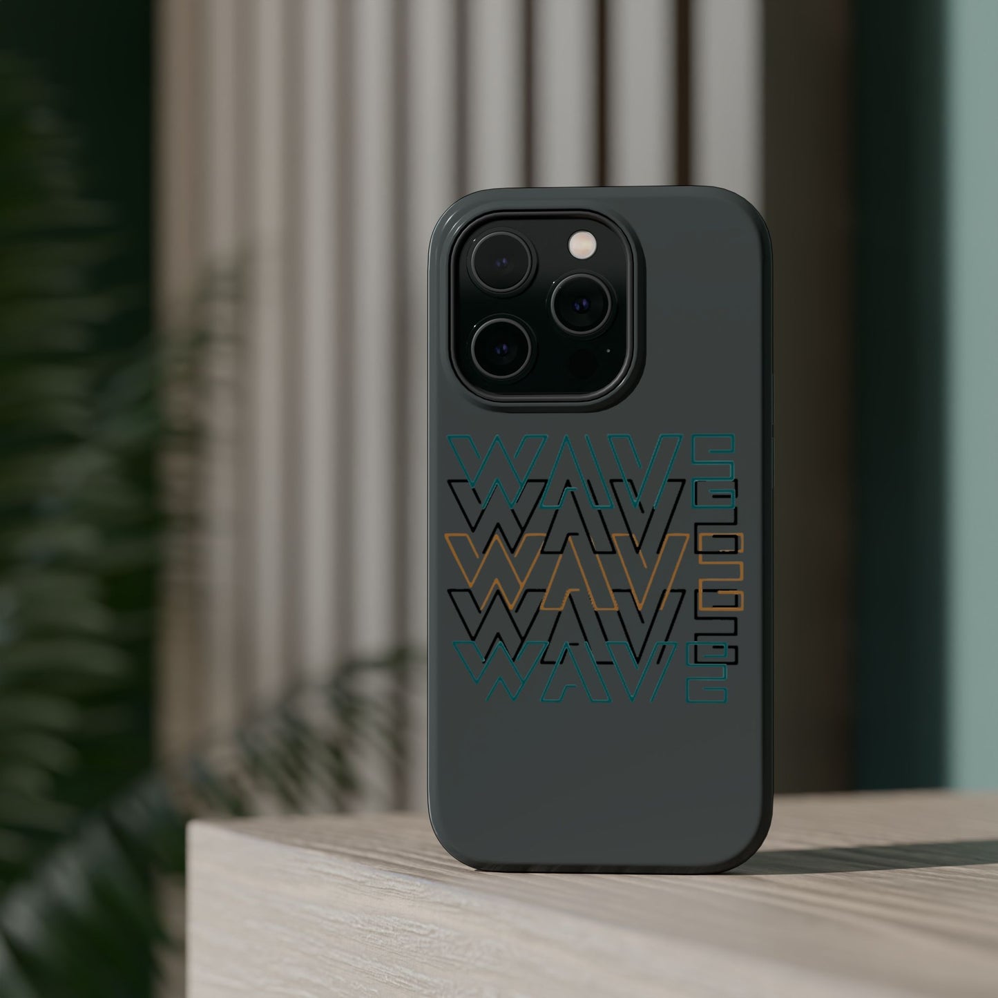 Stylish Magnetic Tough Cases | Wave Pattern Phone Case, Durable Phone Cover, Trendy Accessory for All Ages, Perfect Gift, Phone Protection