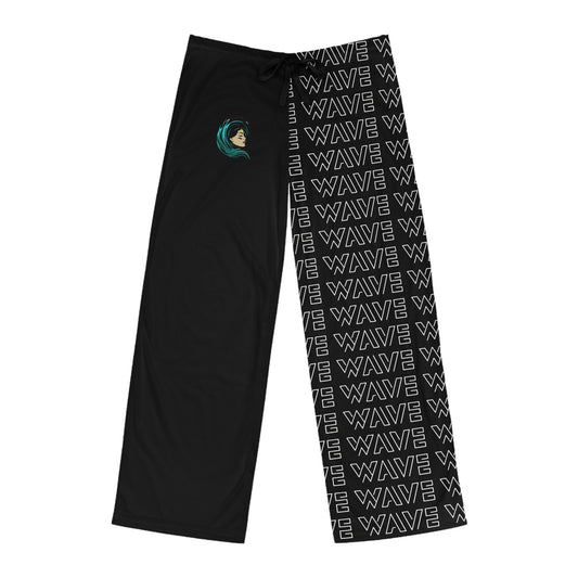 Men's Wave Graphic Pajama Pants - Relaxed Fit for Cozy Nights