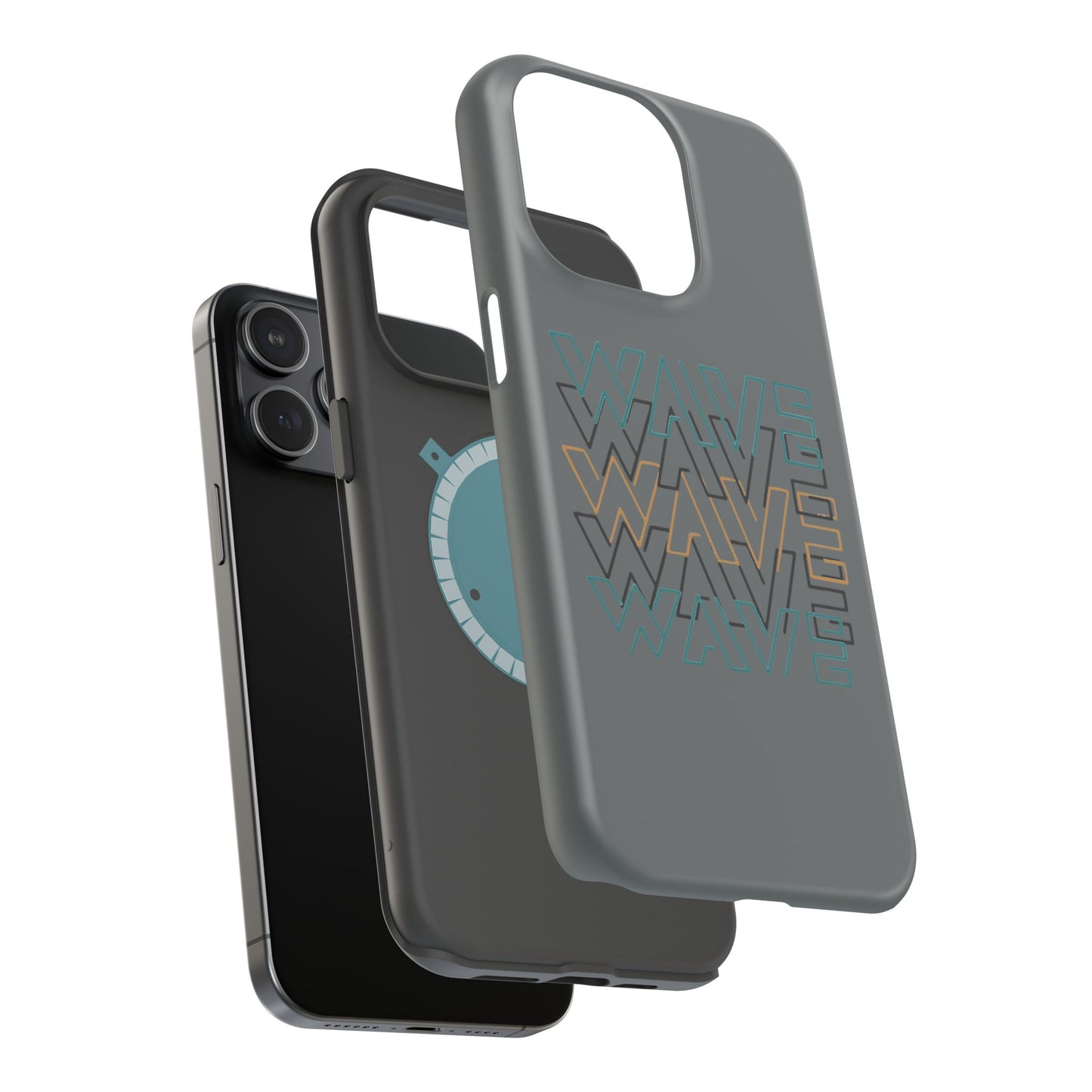 Stylish Magnetic Tough Cases | Wave Pattern Phone Case, Durable Phone Cover, Trendy Accessory for All Ages, Perfect Gift, Phone Protection