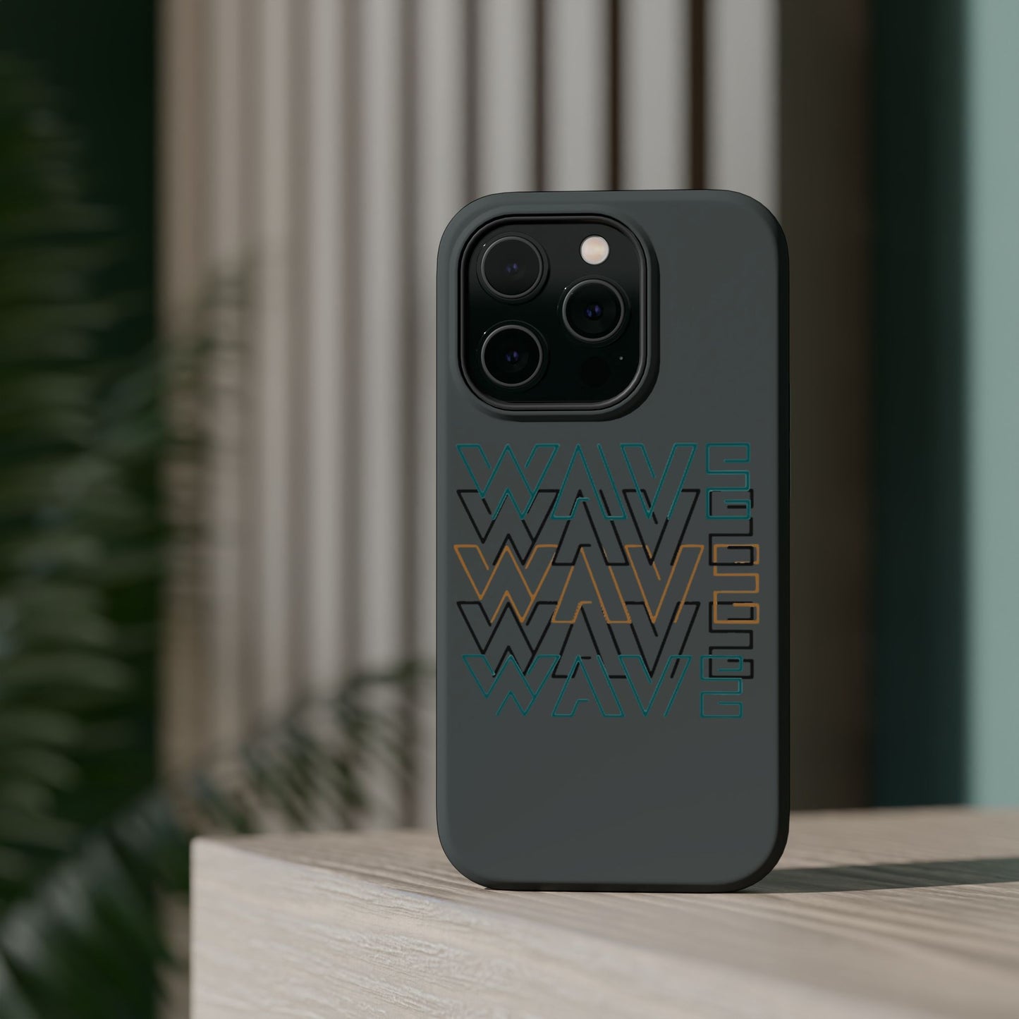 Stylish Magnetic Tough Cases | Wave Pattern Phone Case, Durable Phone Cover, Trendy Accessory for All Ages, Perfect Gift, Phone Protection