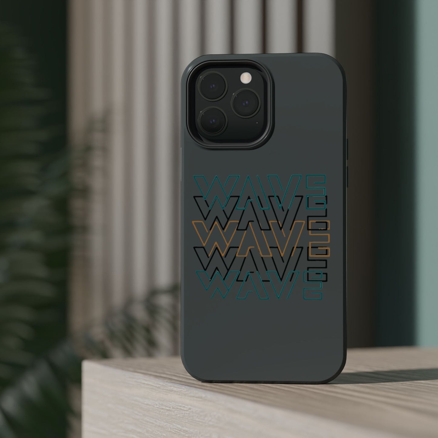 Stylish Magnetic Tough Cases | Wave Pattern Phone Case, Durable Phone Cover, Trendy Accessory for All Ages, Perfect Gift, Phone Protection