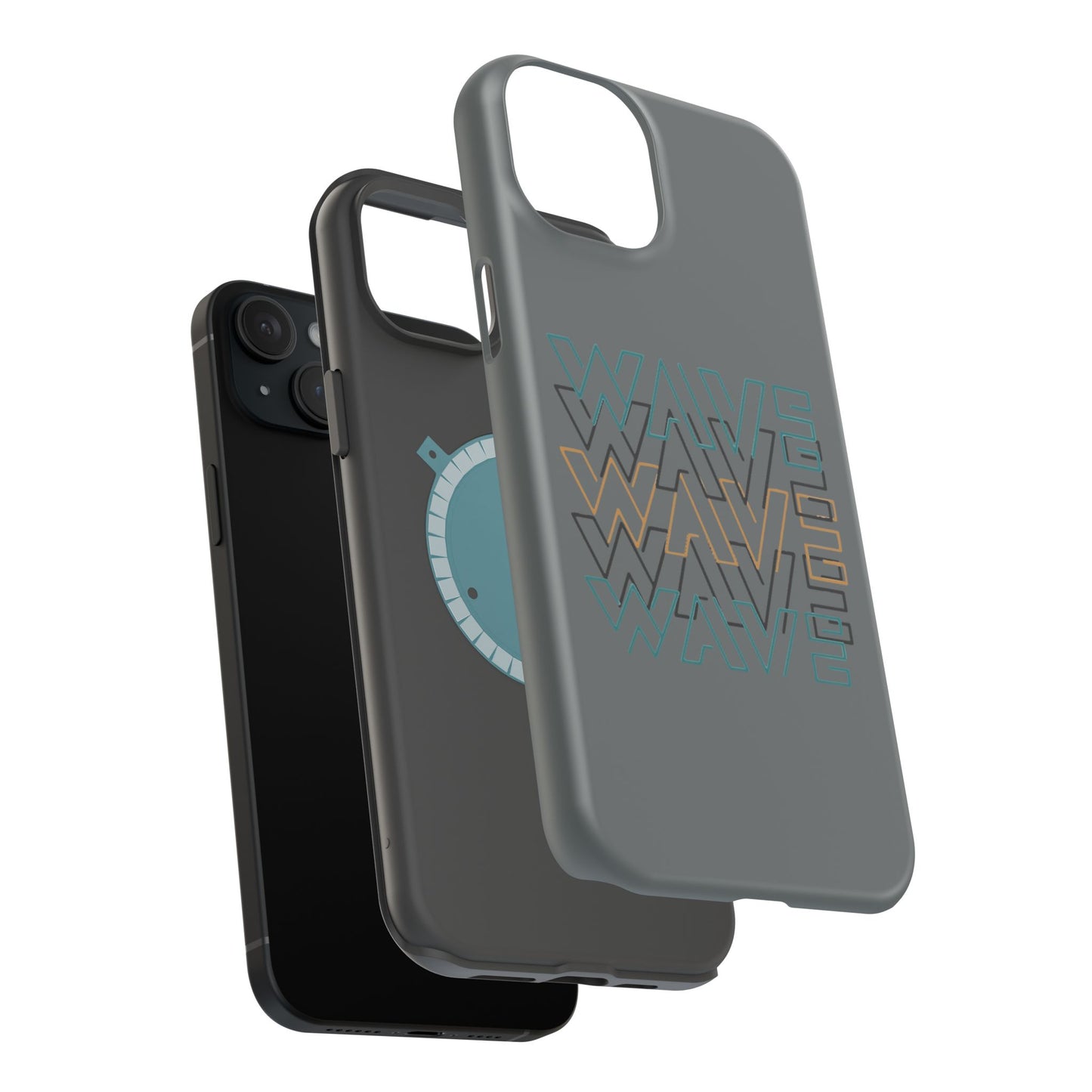 Stylish Magnetic Tough Cases | Wave Pattern Phone Case, Durable Phone Cover, Trendy Accessory for All Ages, Perfect Gift, Phone Protection