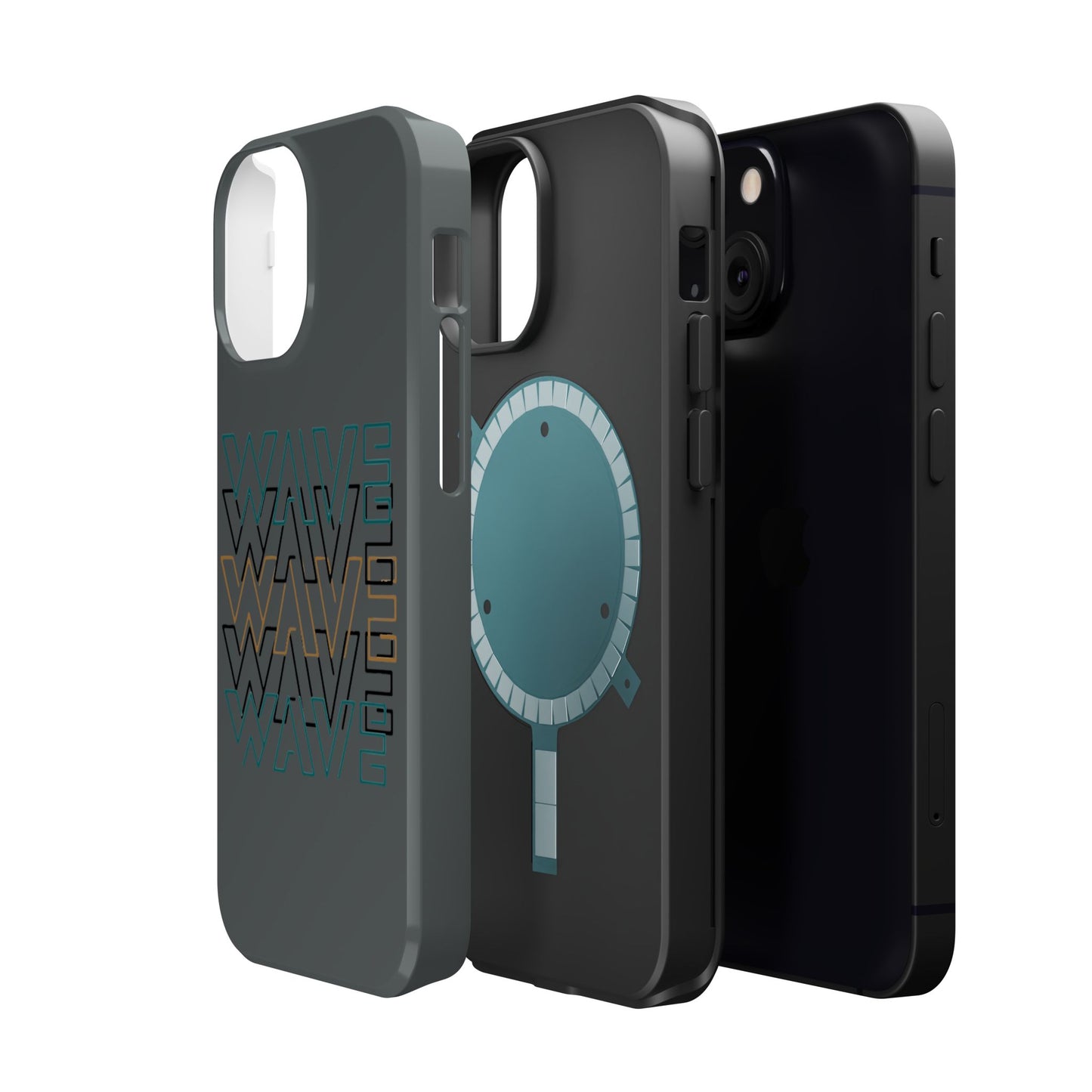 Stylish Magnetic Tough Cases | Wave Pattern Phone Case, Durable Phone Cover, Trendy Accessory for All Ages, Perfect Gift, Phone Protection