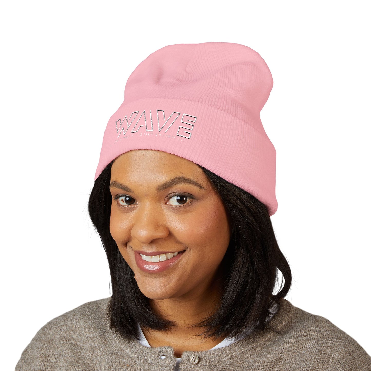 Embroidered Classic Cuffed Beanie — Cozy Everyday Knit Hat