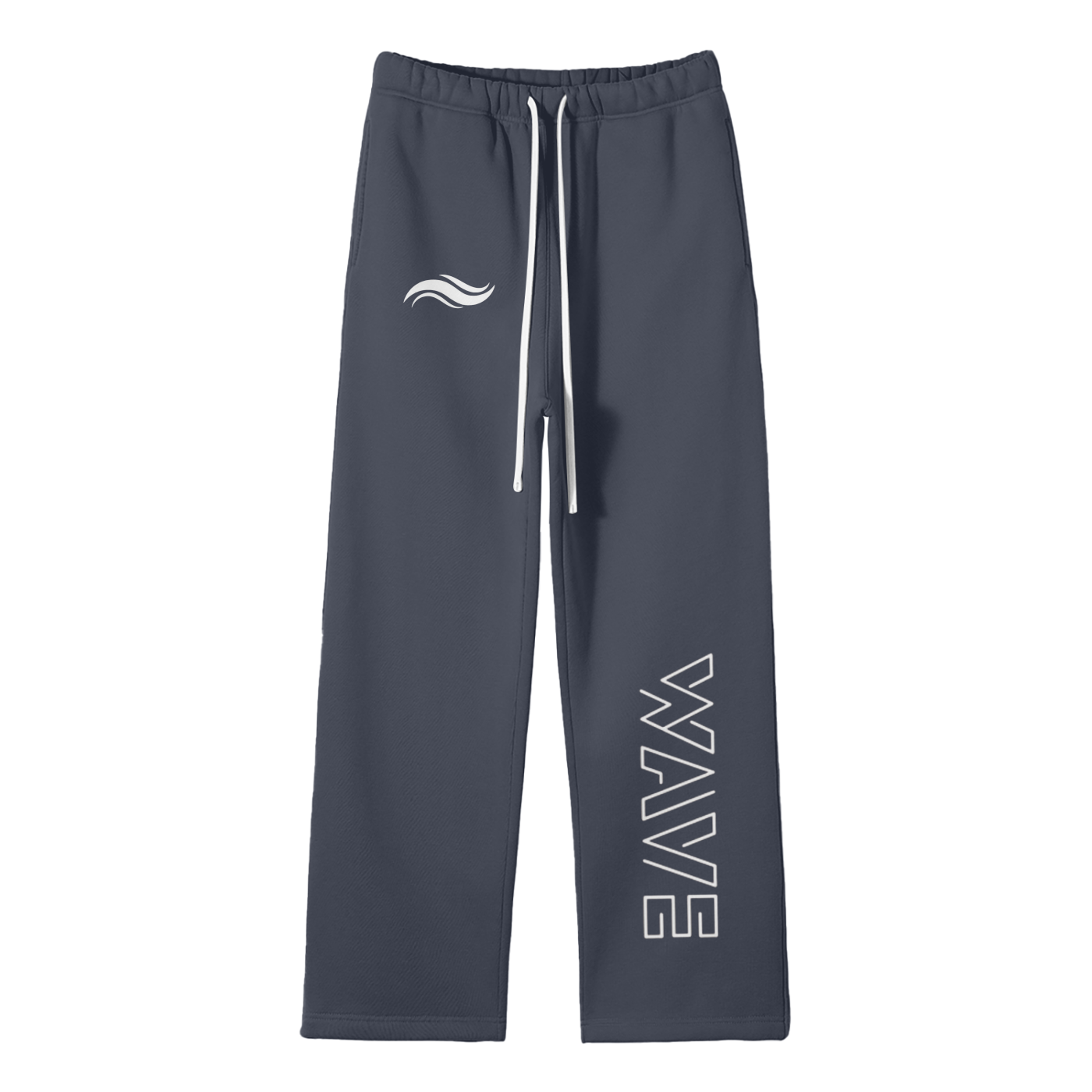 Streetwear Unisex Solid Color Fleece Straight Leg Pants