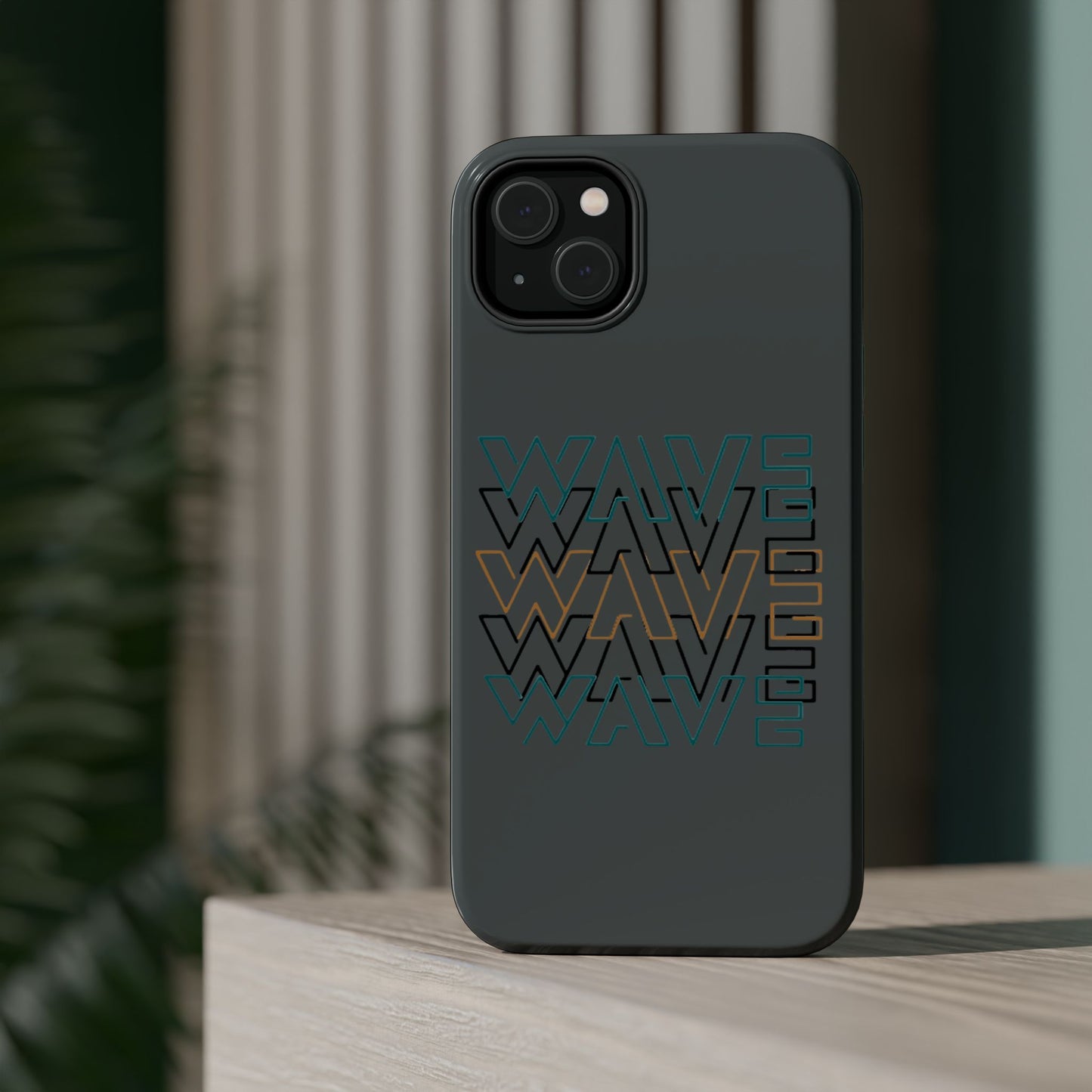 Stylish Magnetic Tough Cases | Wave Pattern Phone Case, Durable Phone Cover, Trendy Accessory for All Ages, Perfect Gift, Phone Protection