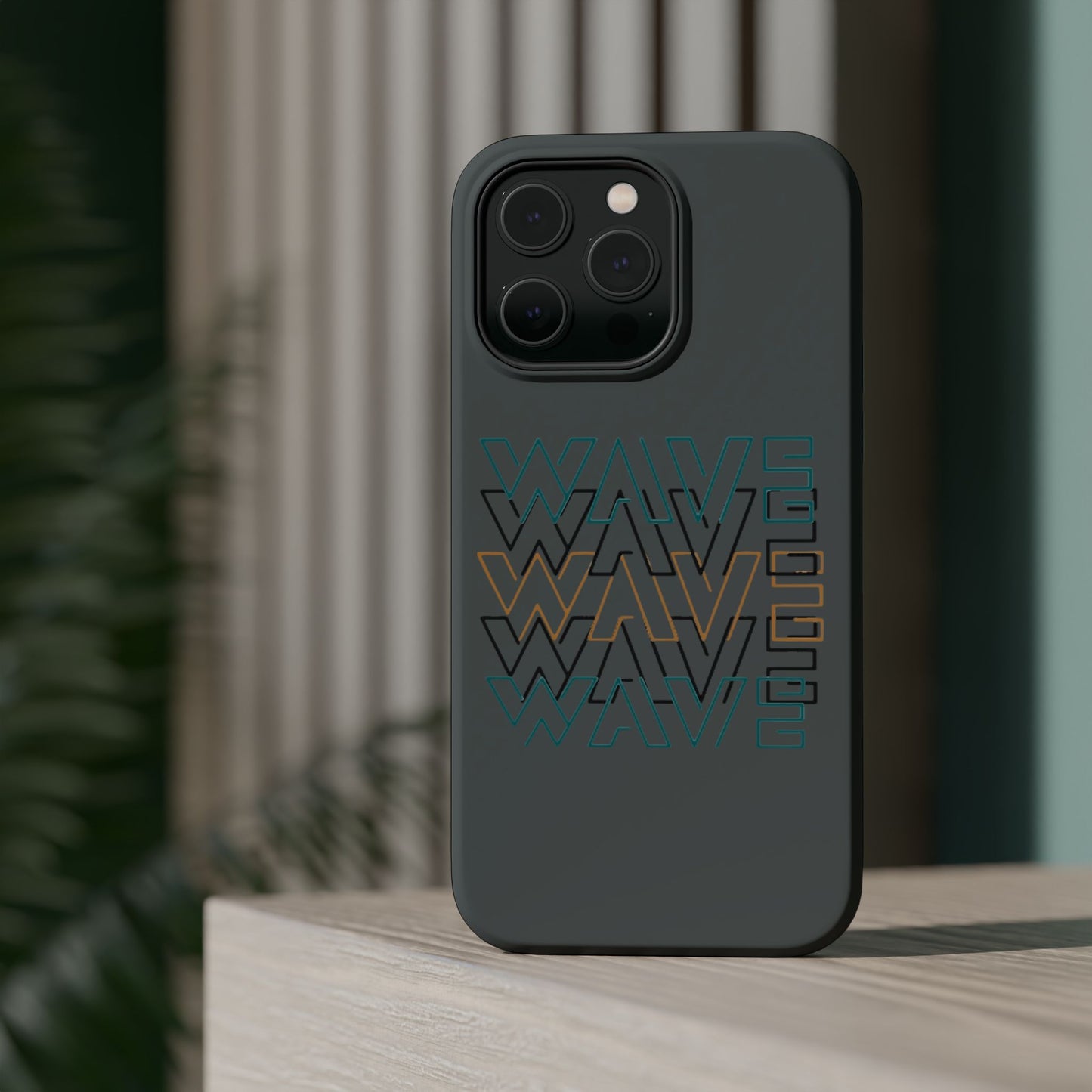 Stylish Magnetic Tough Cases | Wave Pattern Phone Case, Durable Phone Cover, Trendy Accessory for All Ages, Perfect Gift, Phone Protection