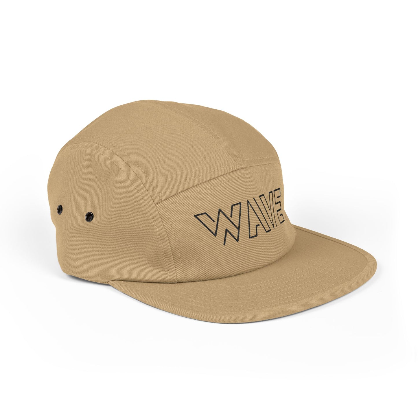 Wave Embroidered 5-Panel Hat